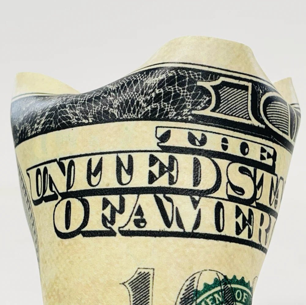 Sculpture froissé - 100$ Dollar - Luxartis