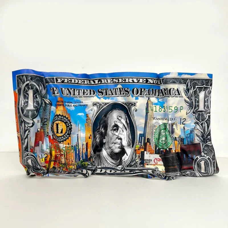 Sculpture froissé - Dollar - Luxartis