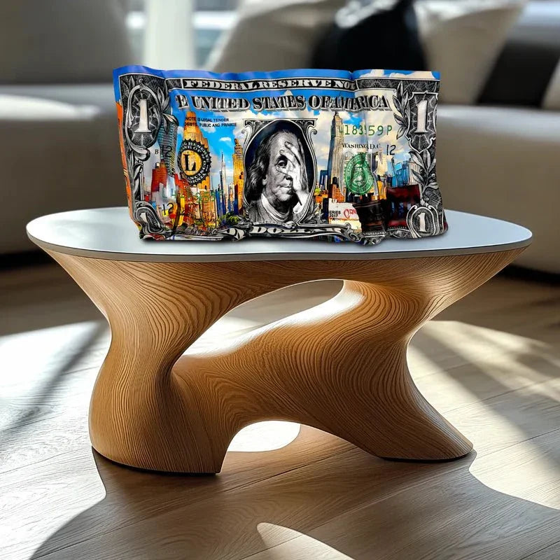 Sculpture froissé - Dollar - Luxartis