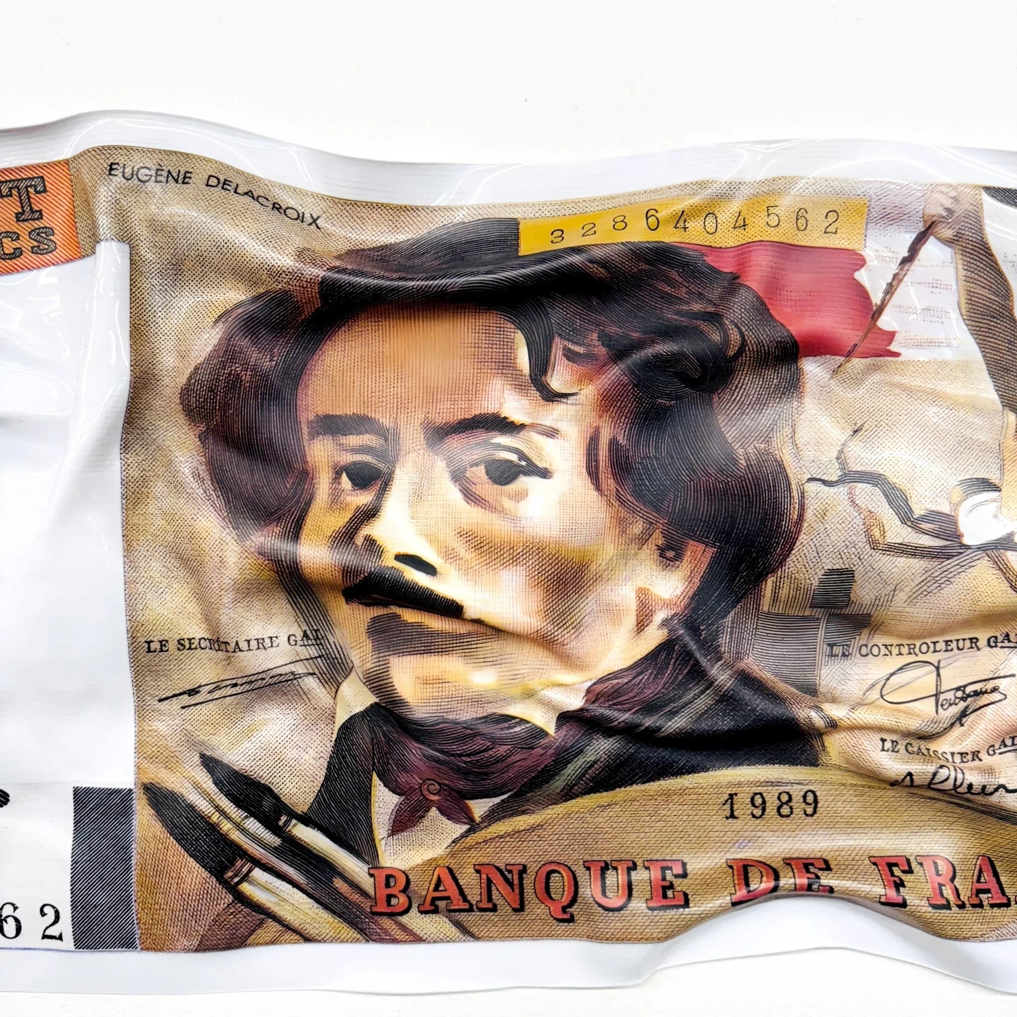 Tableau froissé - 100 Francs 1989 - Luxartis