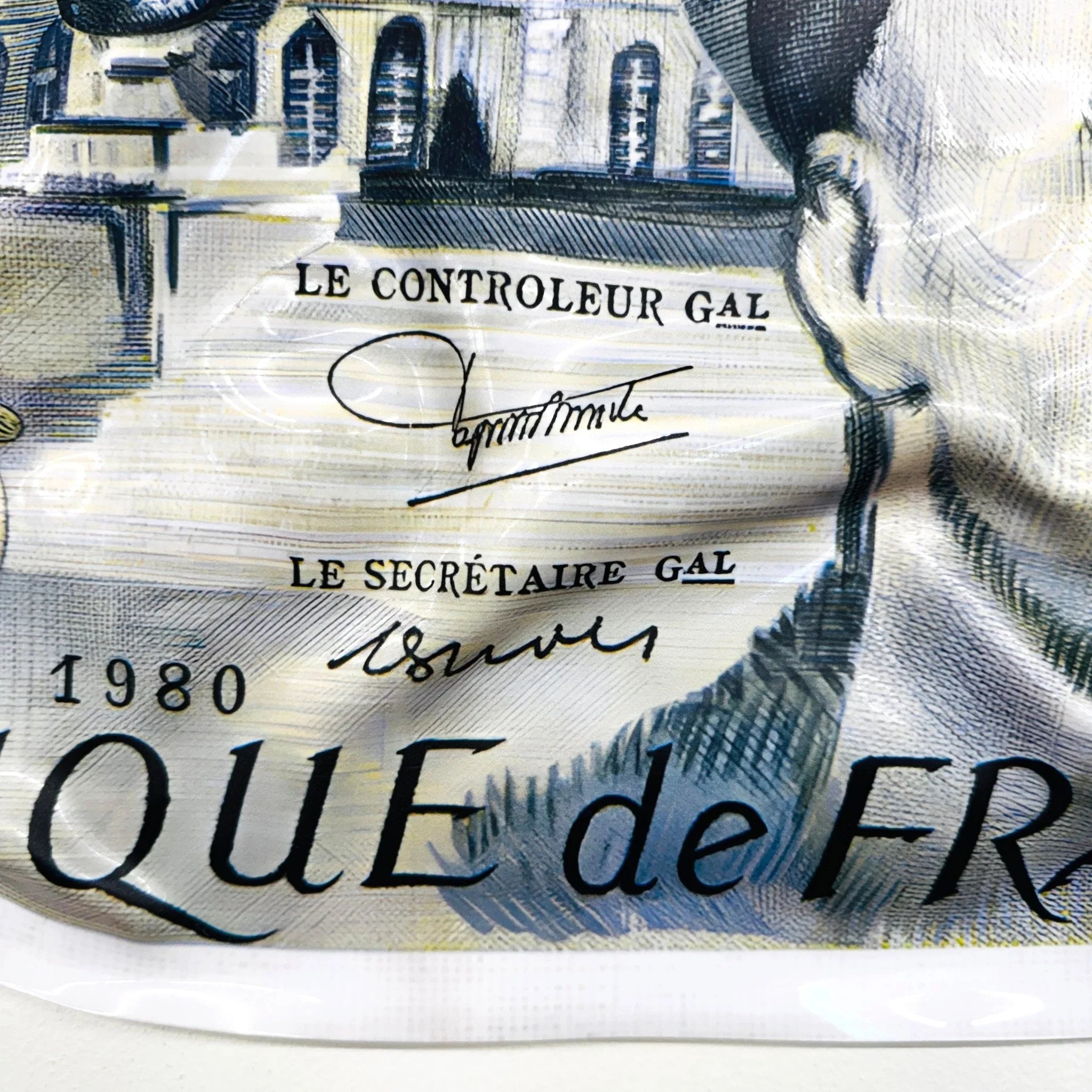 Tableau froissé - 50 Francs 1980 - Luxartis