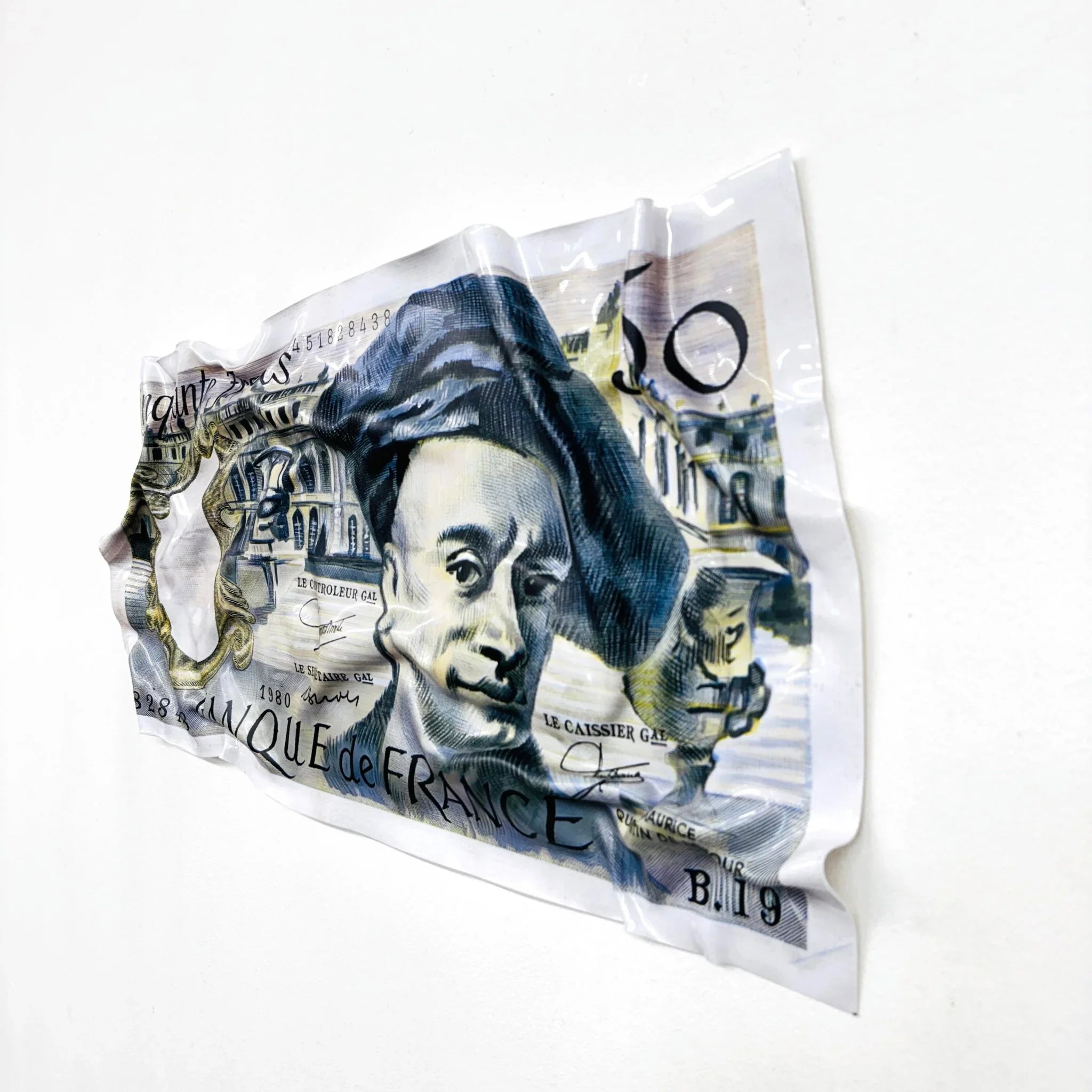 Tableau froissé - 50 Francs 1980 - Luxartis