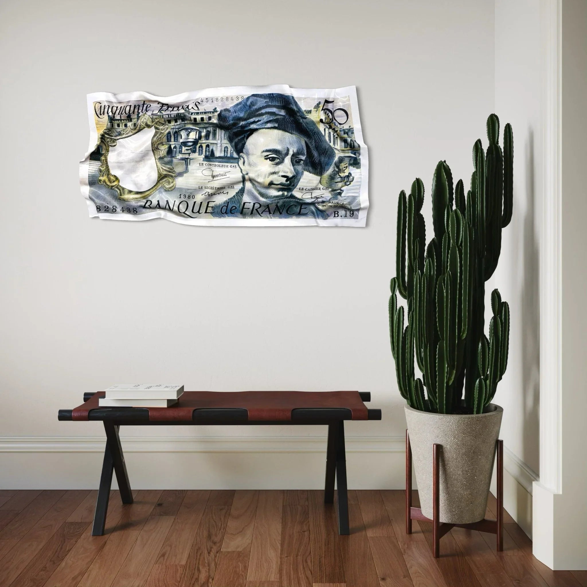 Tableau froissé - 50 Francs 1980 - Luxartis