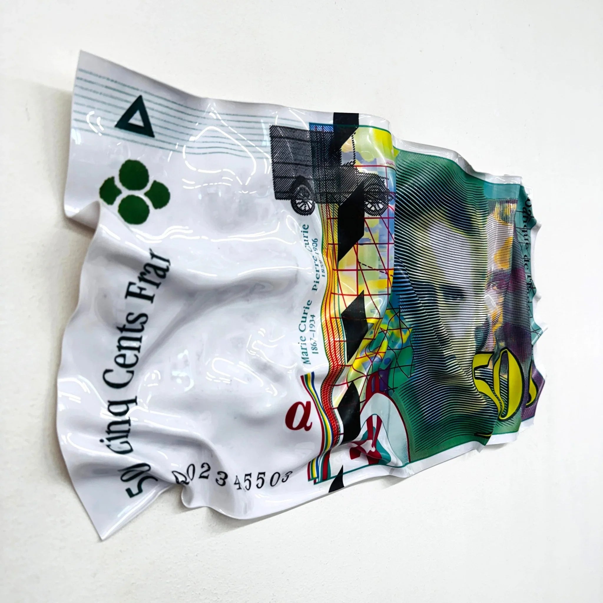 Tableau froissé - 500 Francs - Luxartis