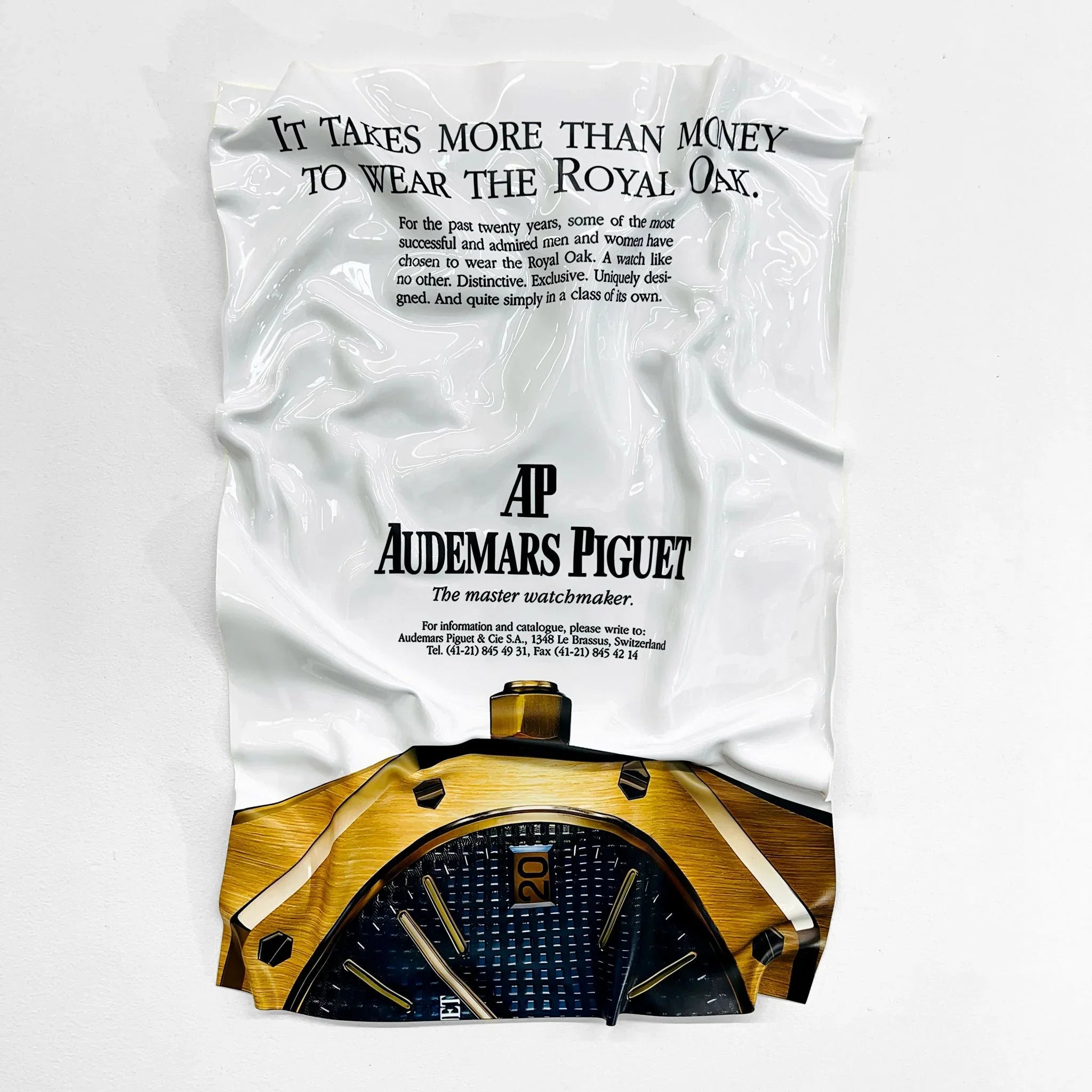 Tableau froissé - Audemars Piguet Royal Oak - Luxartis