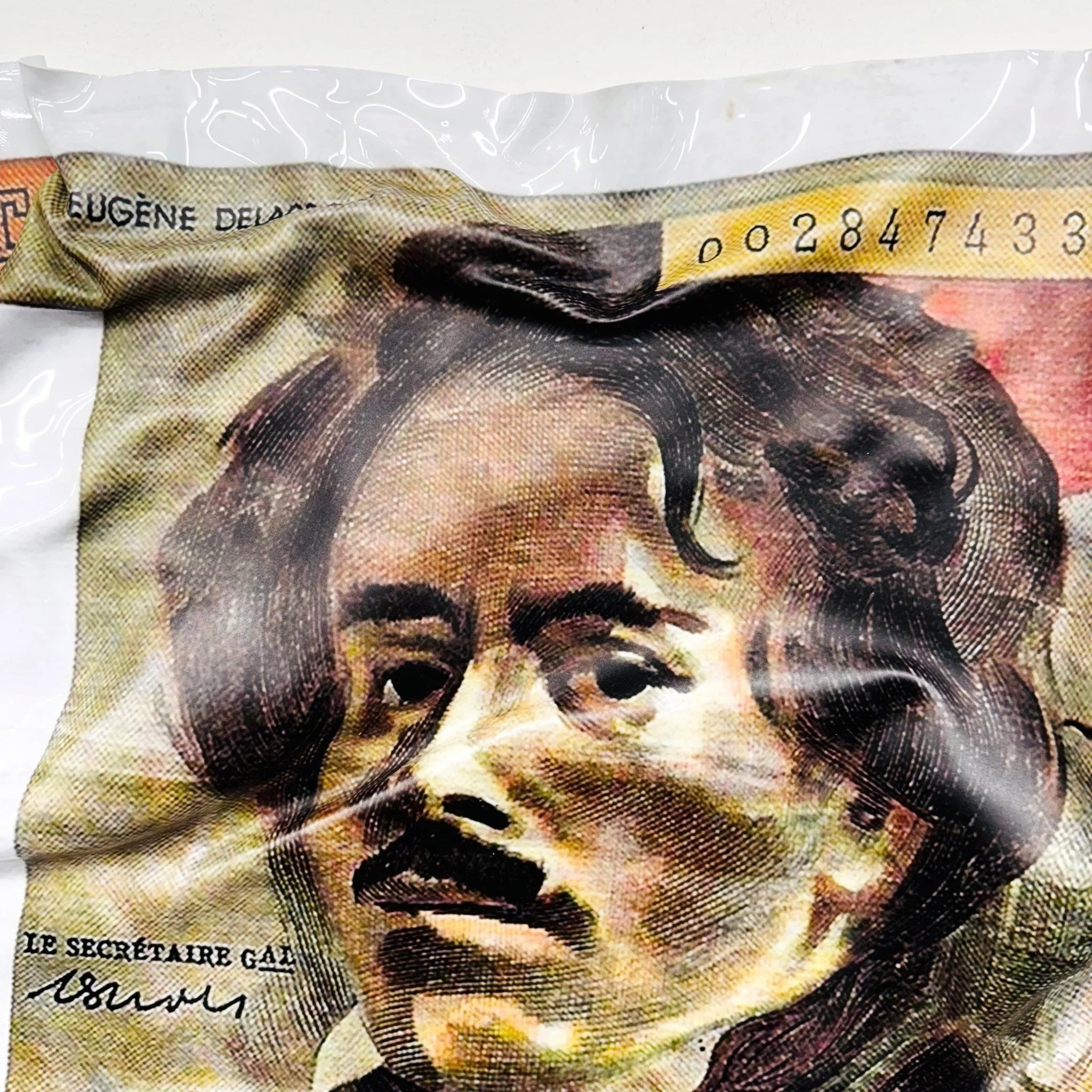 Tableau froissé - Billet de 100 Francs - Luxartis