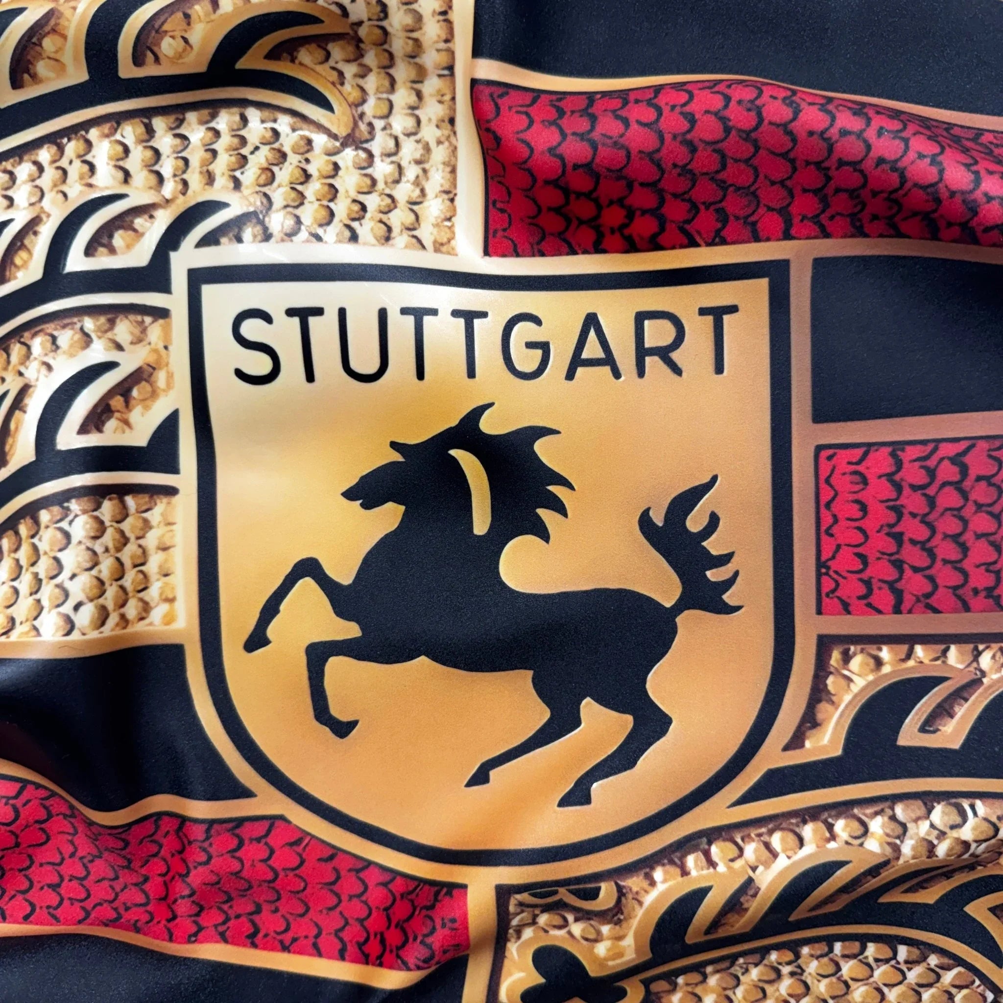 Tableau froissé - Blason Porsche "Stuttgart" - Luxartis