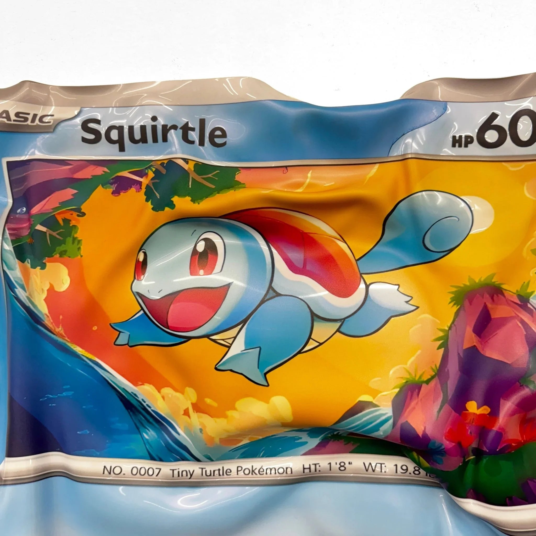 Tableau froissé - Carte Pokémon "Squirtle" - Luxartis