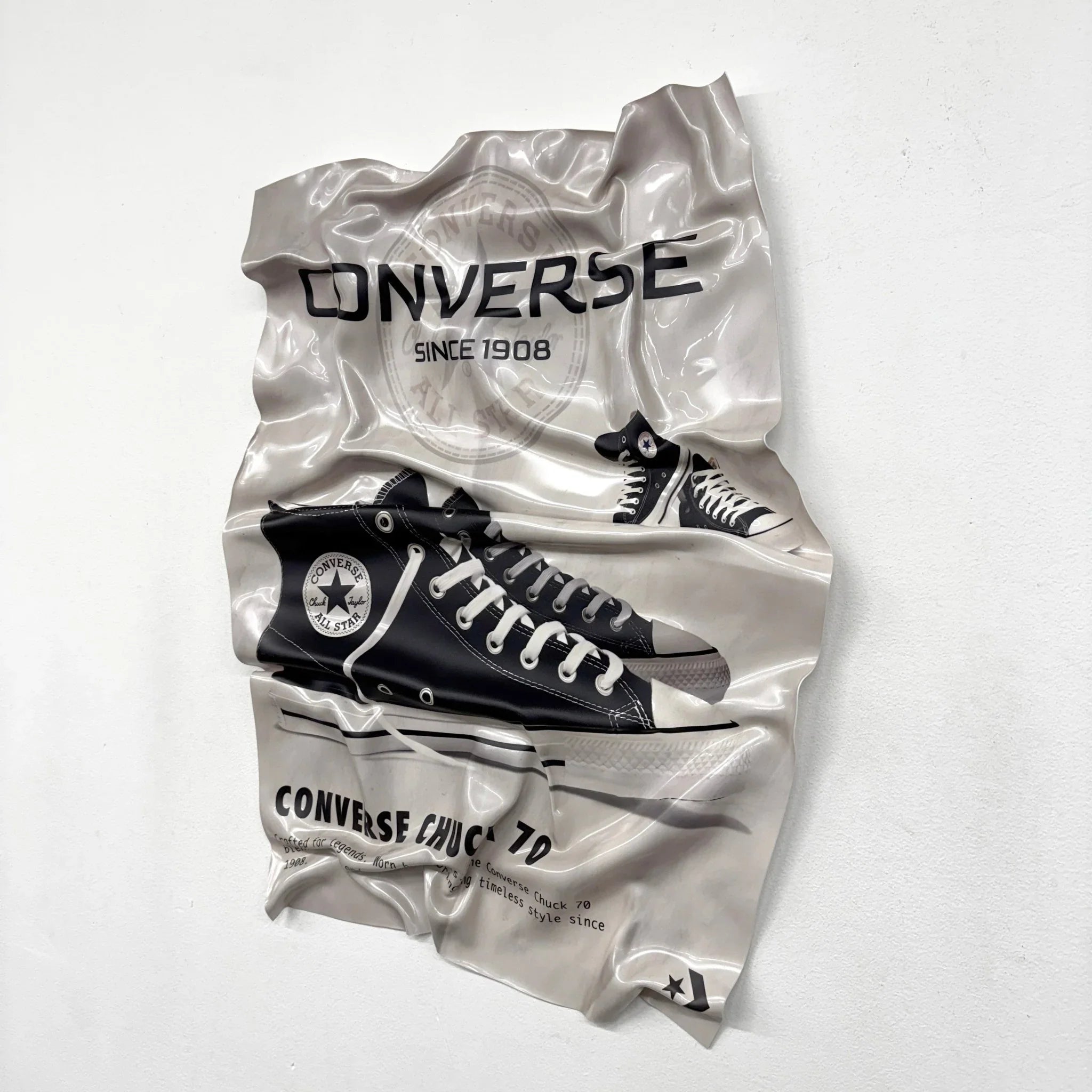 Tableau froissé - Converse "Chuck 70 Iconic" - Luxartis