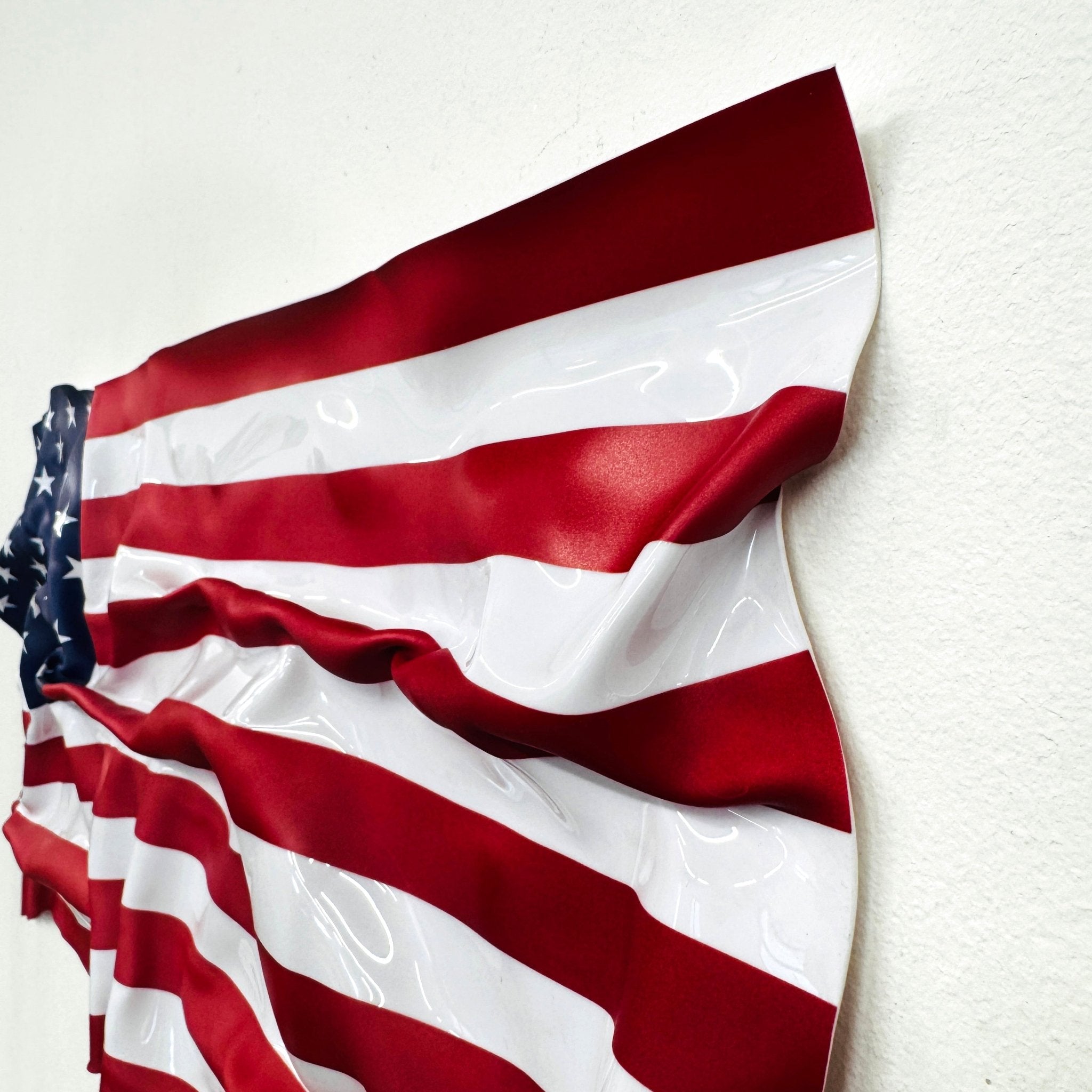 Tableau froissé - Drapeau USA - Luxartis