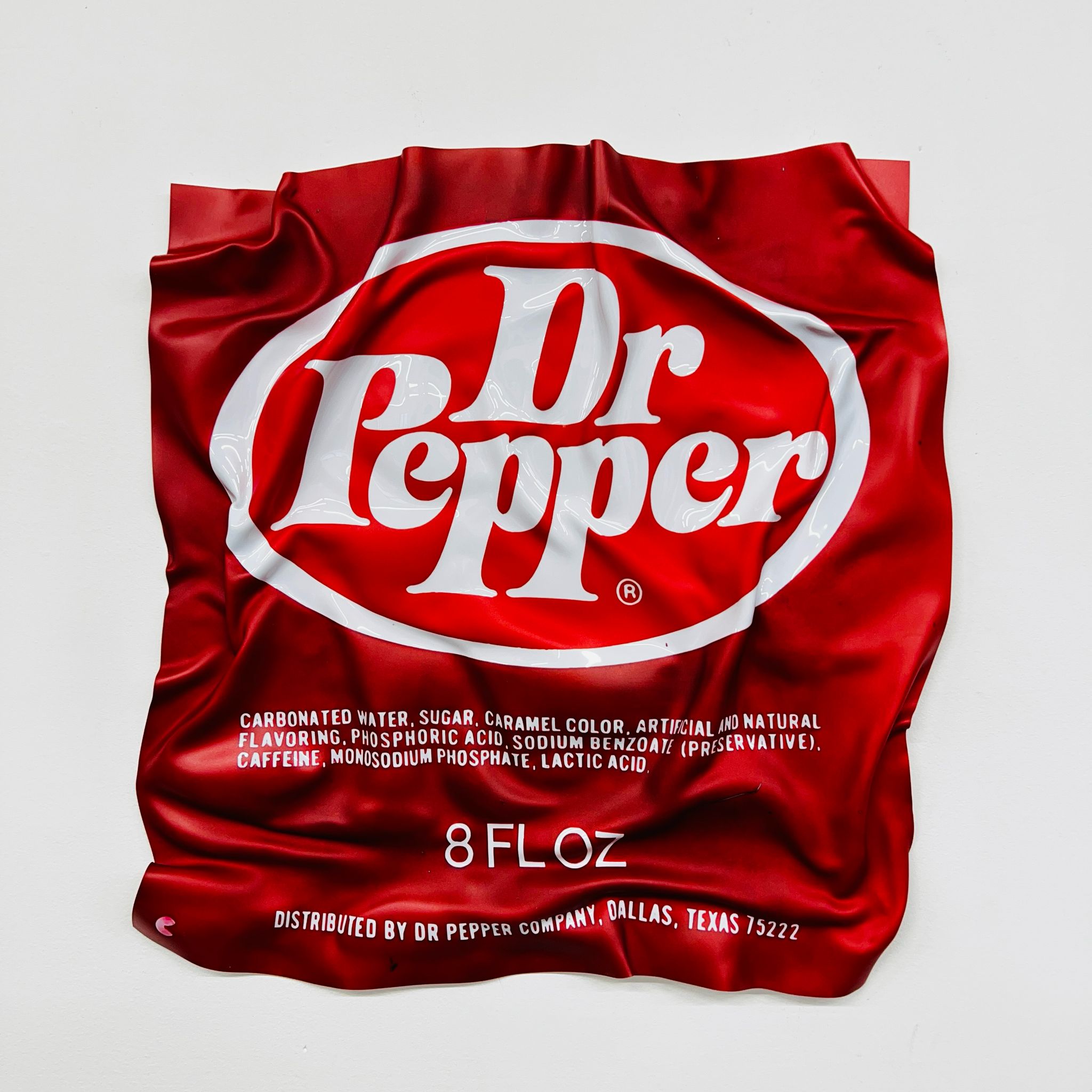 Tableau froissé - Emballage Dr Pepper - Luxartis