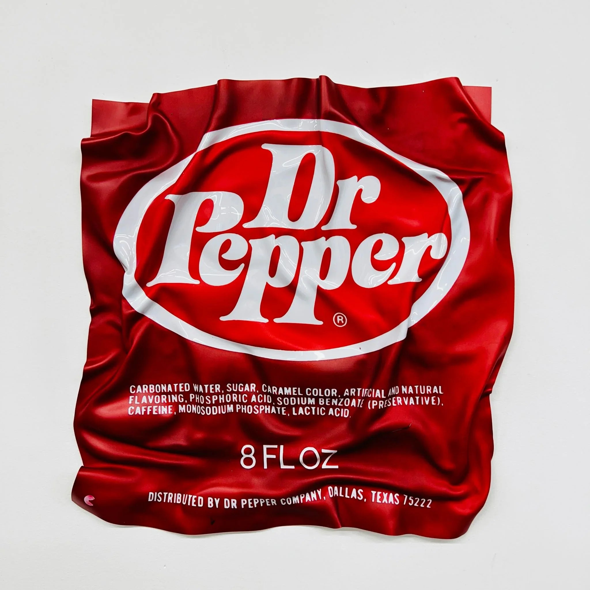 Tableau froissé - Emballage Dr Pepper - Luxartis