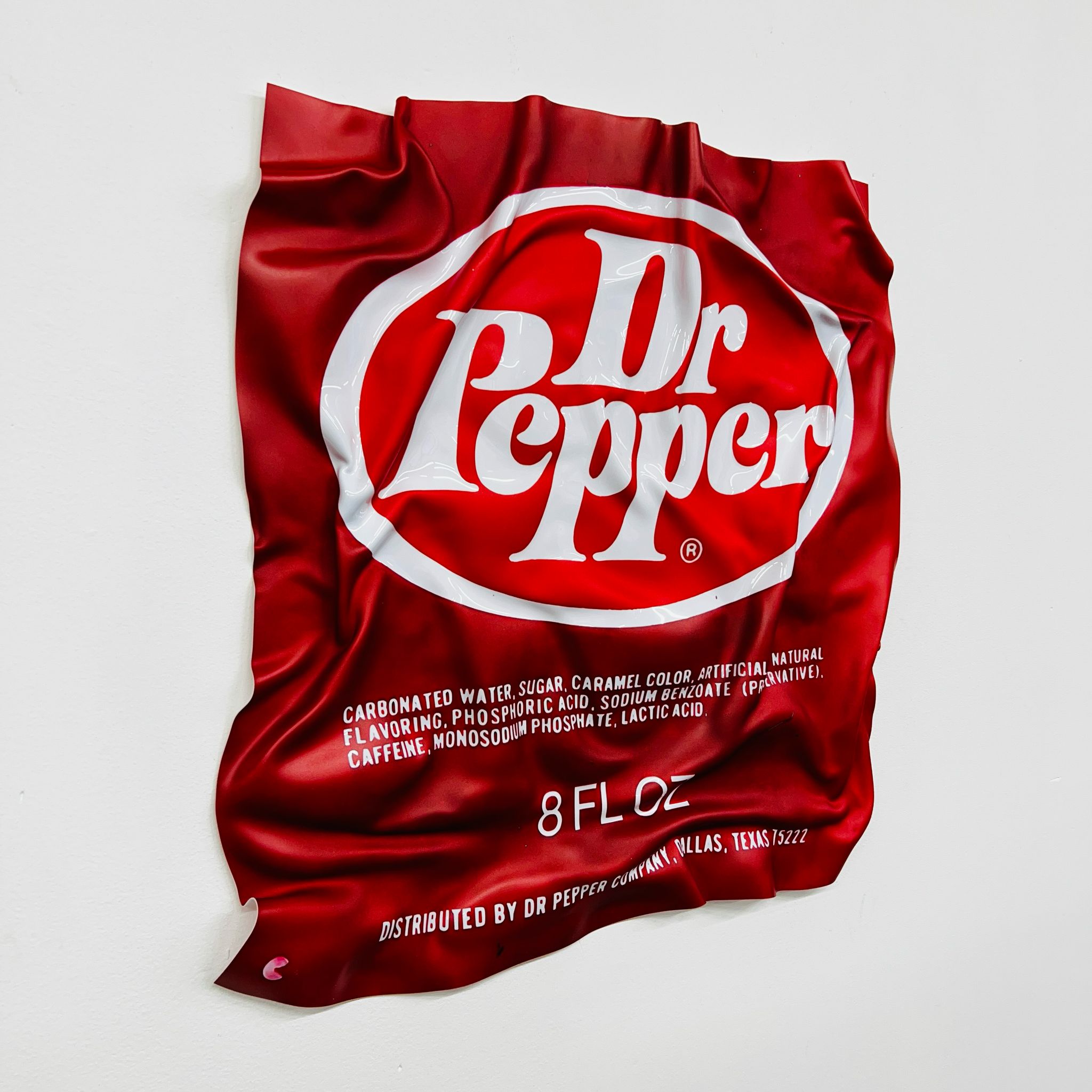 Tableau froissé - Emballage Dr Pepper - Luxartis