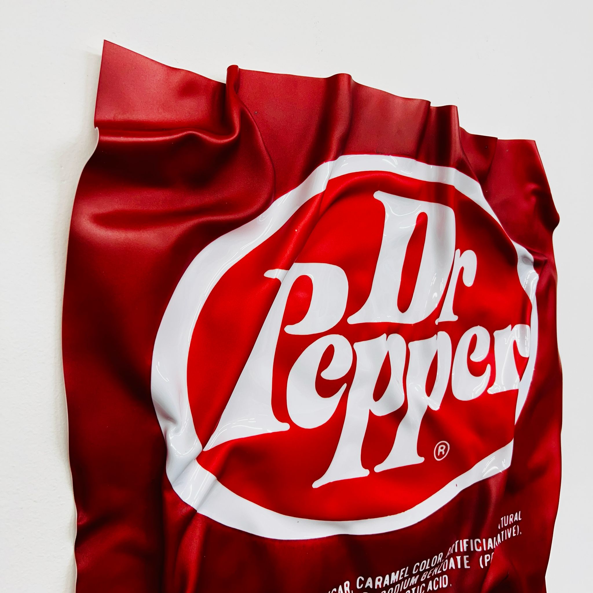 Tableau froissé - Emballage Dr Pepper - Luxartis