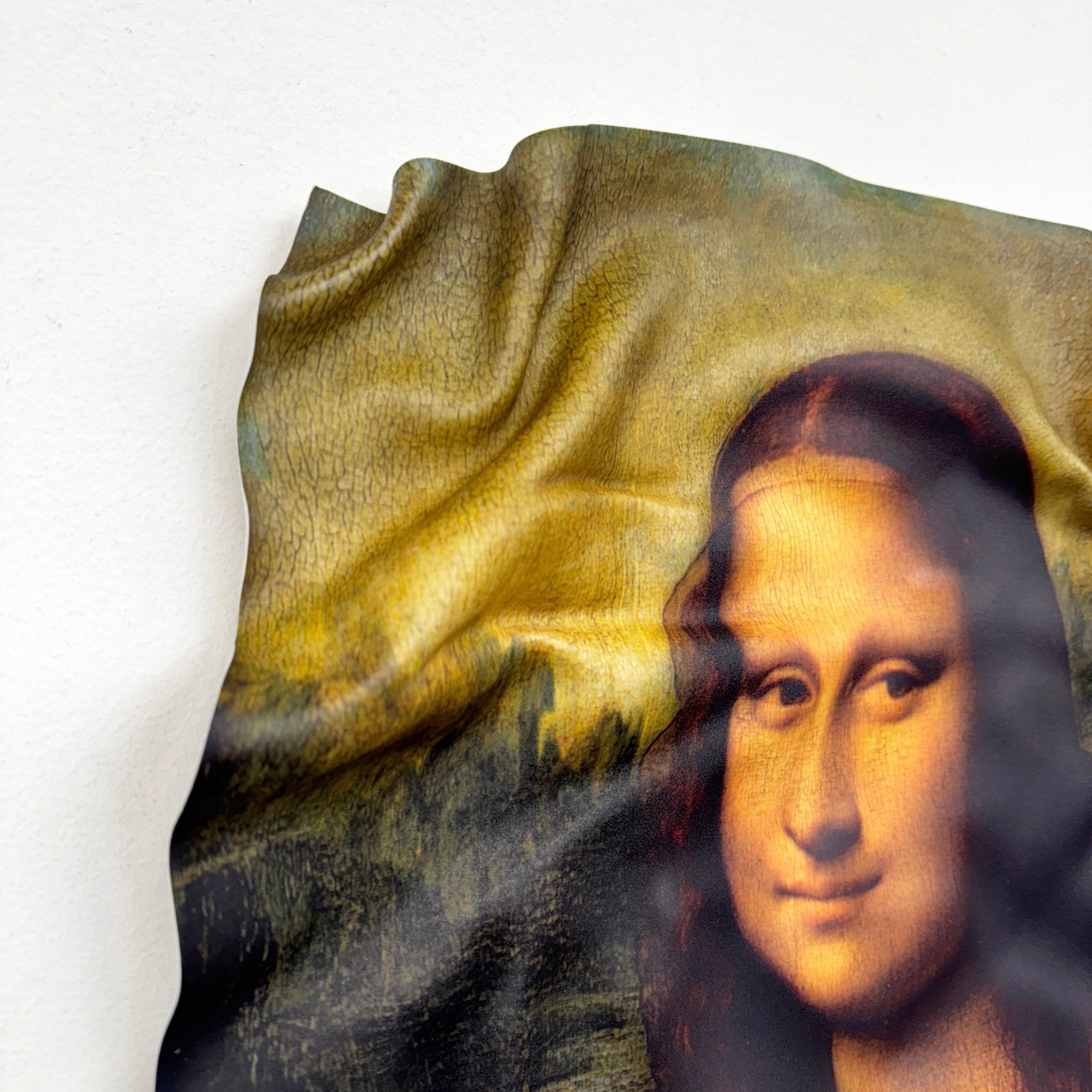 Tableau froissé - La Joconde "Léonard de Vinci" - Luxartis