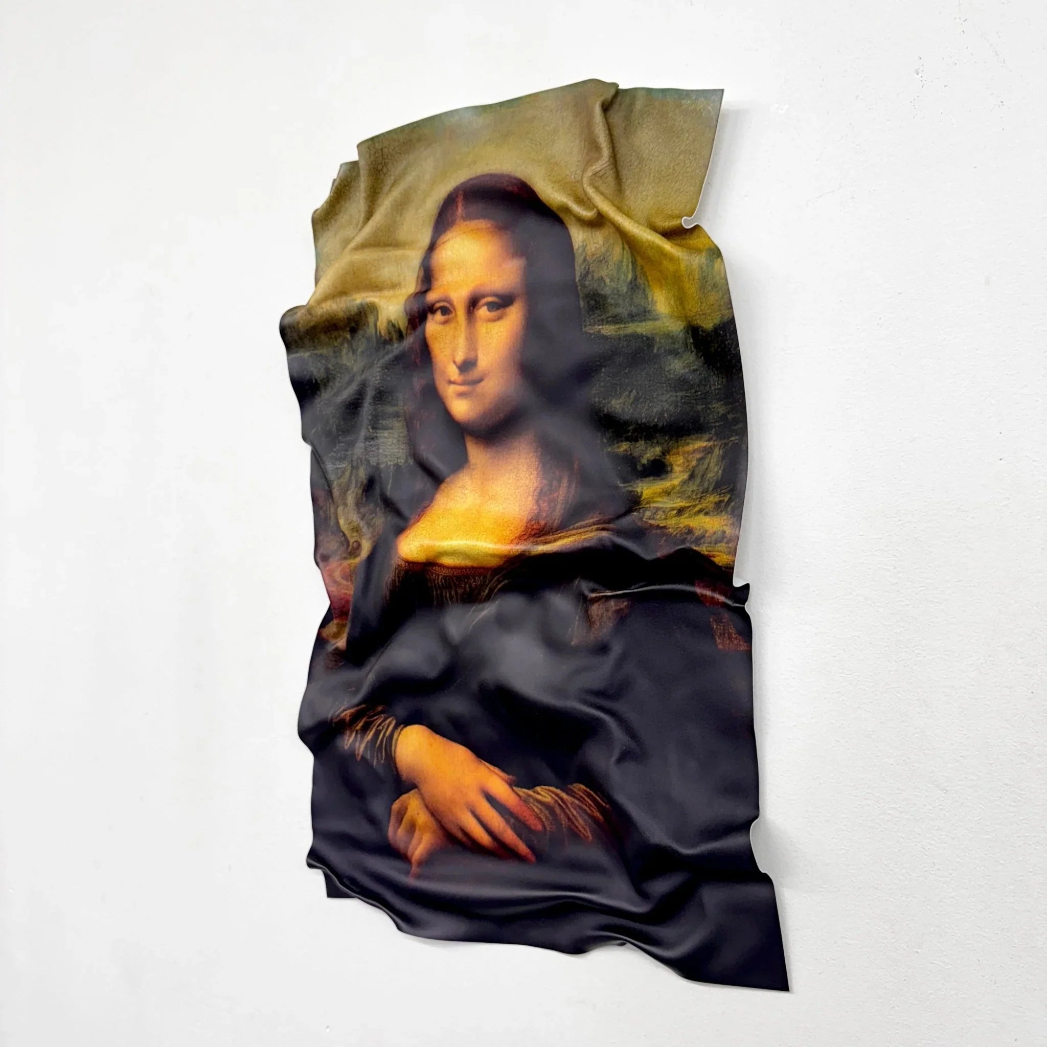 Tableau froissé - La Joconde "Léonard de Vinci" - Luxartis