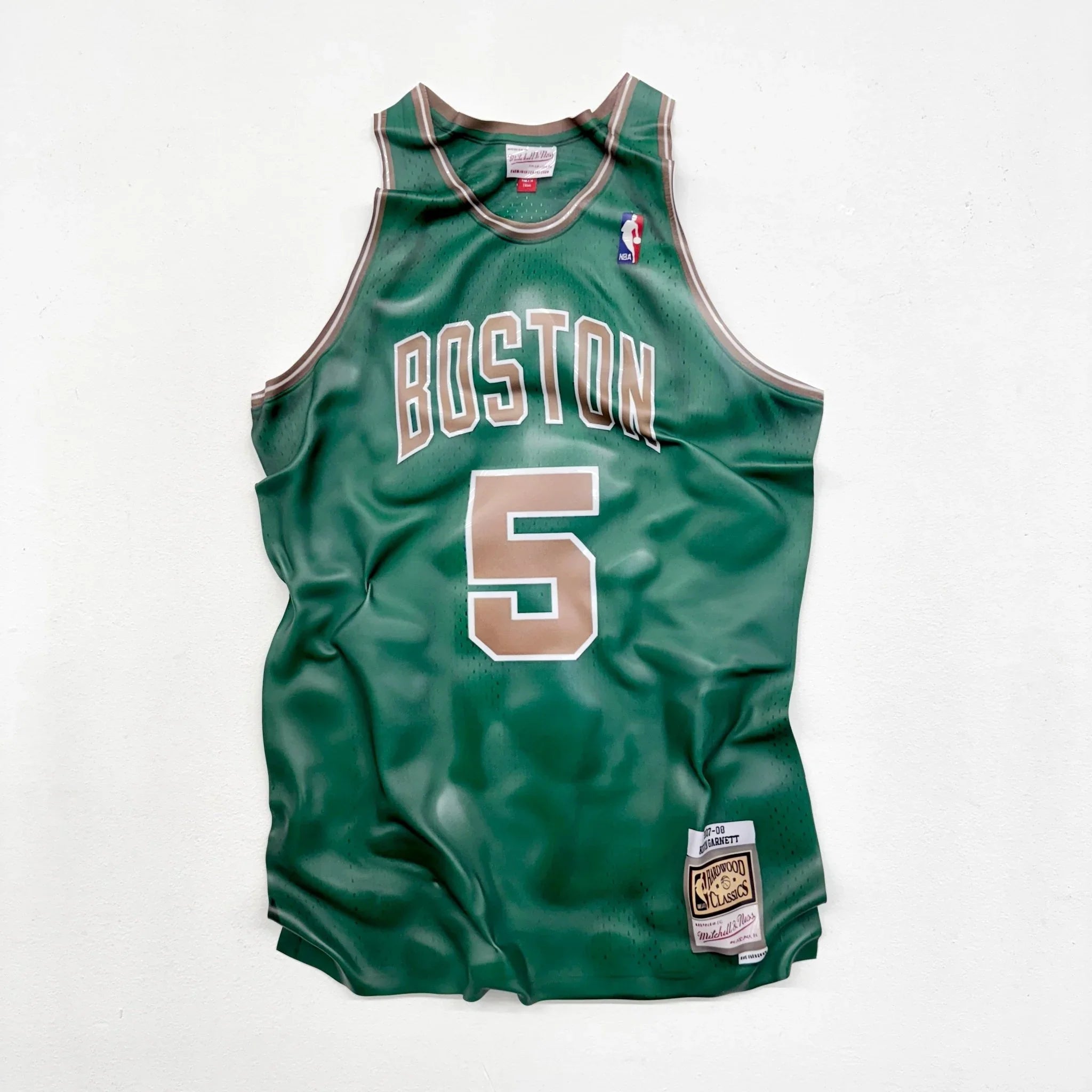 Tableau froissé - Maillot NBA "Boston 5" - Luxartis