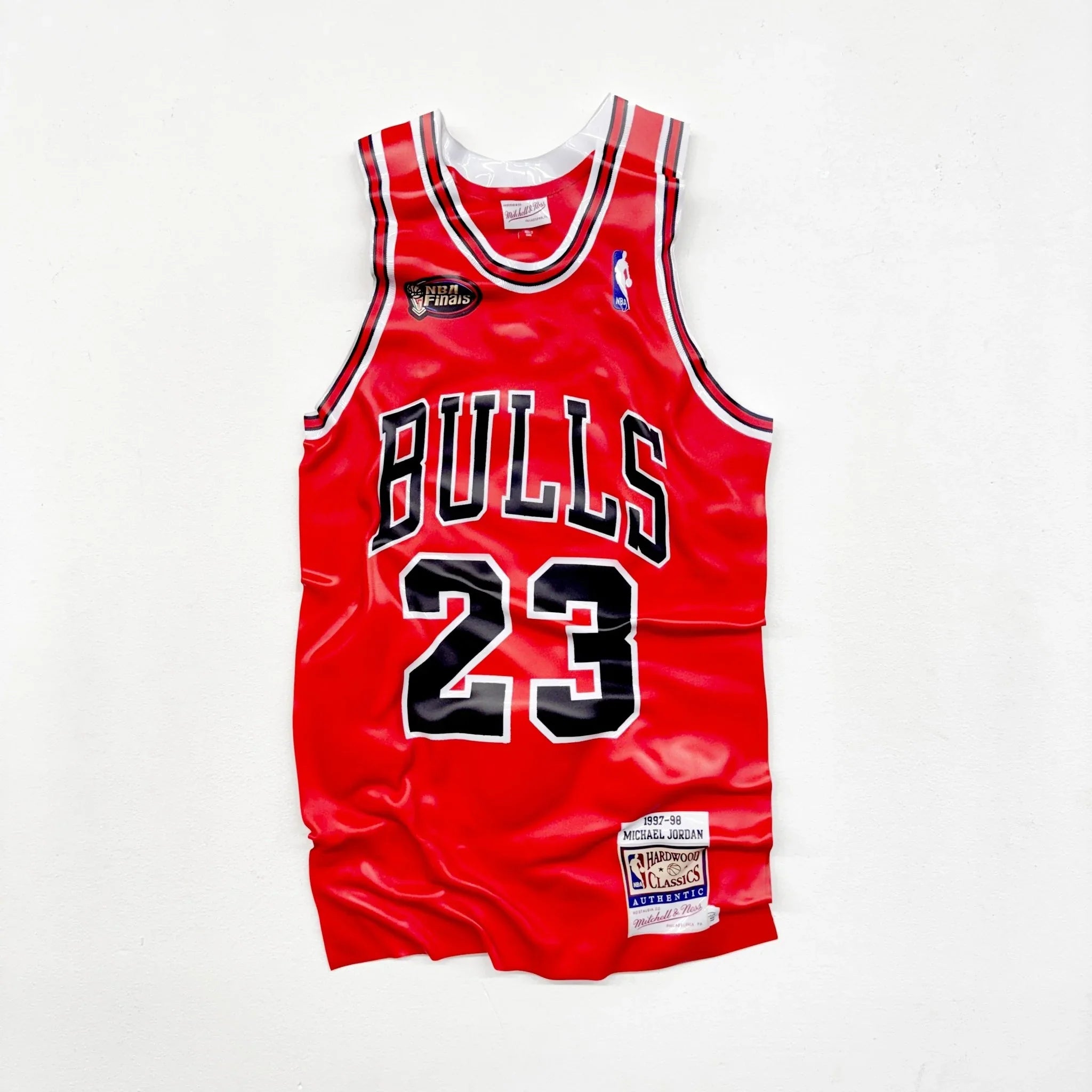 Tableau froissé - Maillot NBA "Bulls Rouge 23" - Luxartis