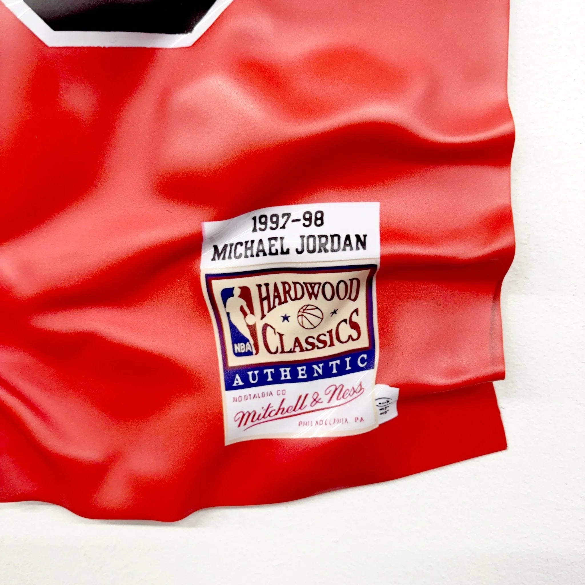 Tableau froissé - Maillot NBA "Bulls Rouge 23" - Luxartis