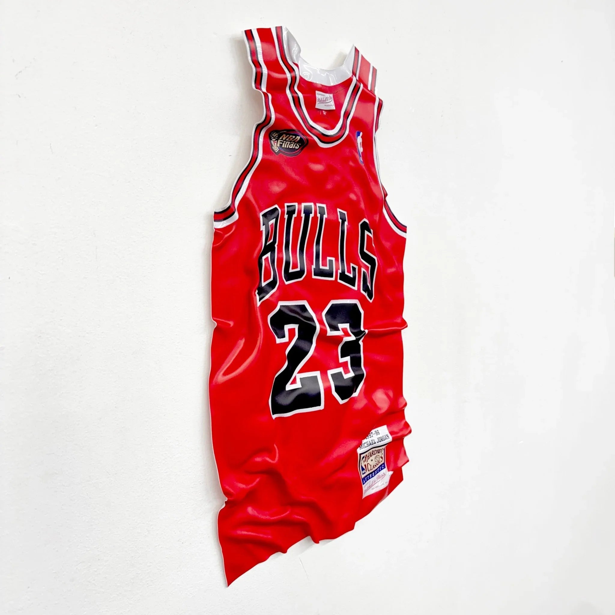 Tableau froissé - Maillot NBA "Bulls Rouge 23" - Luxartis