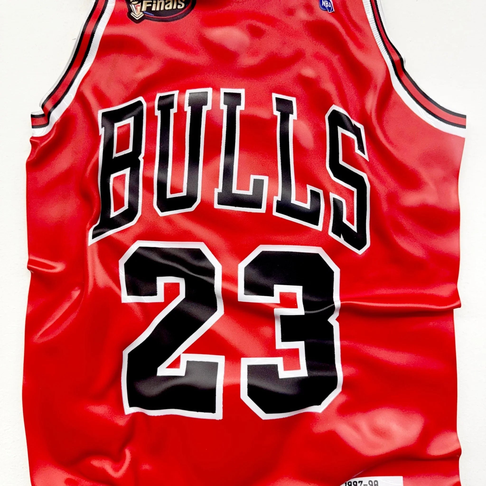 Tableau froissé - Maillot NBA "Bulls Rouge 23" - Luxartis