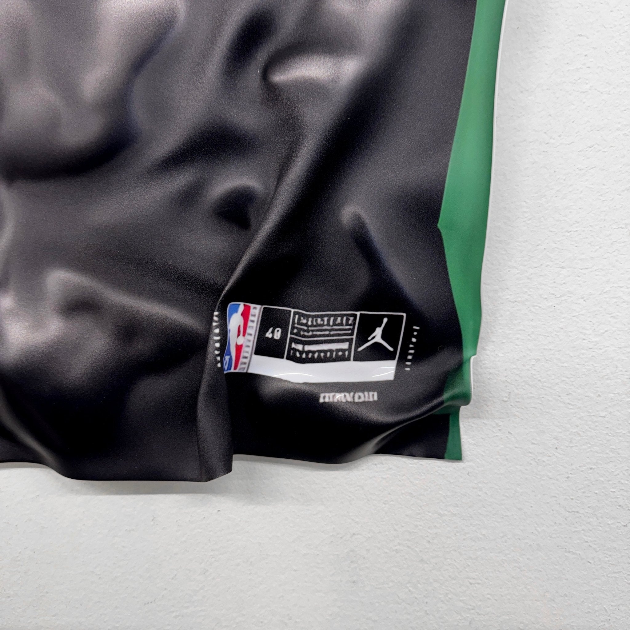 Tableau froissé - Maillot NBA "Celtics 0" - Luxartis