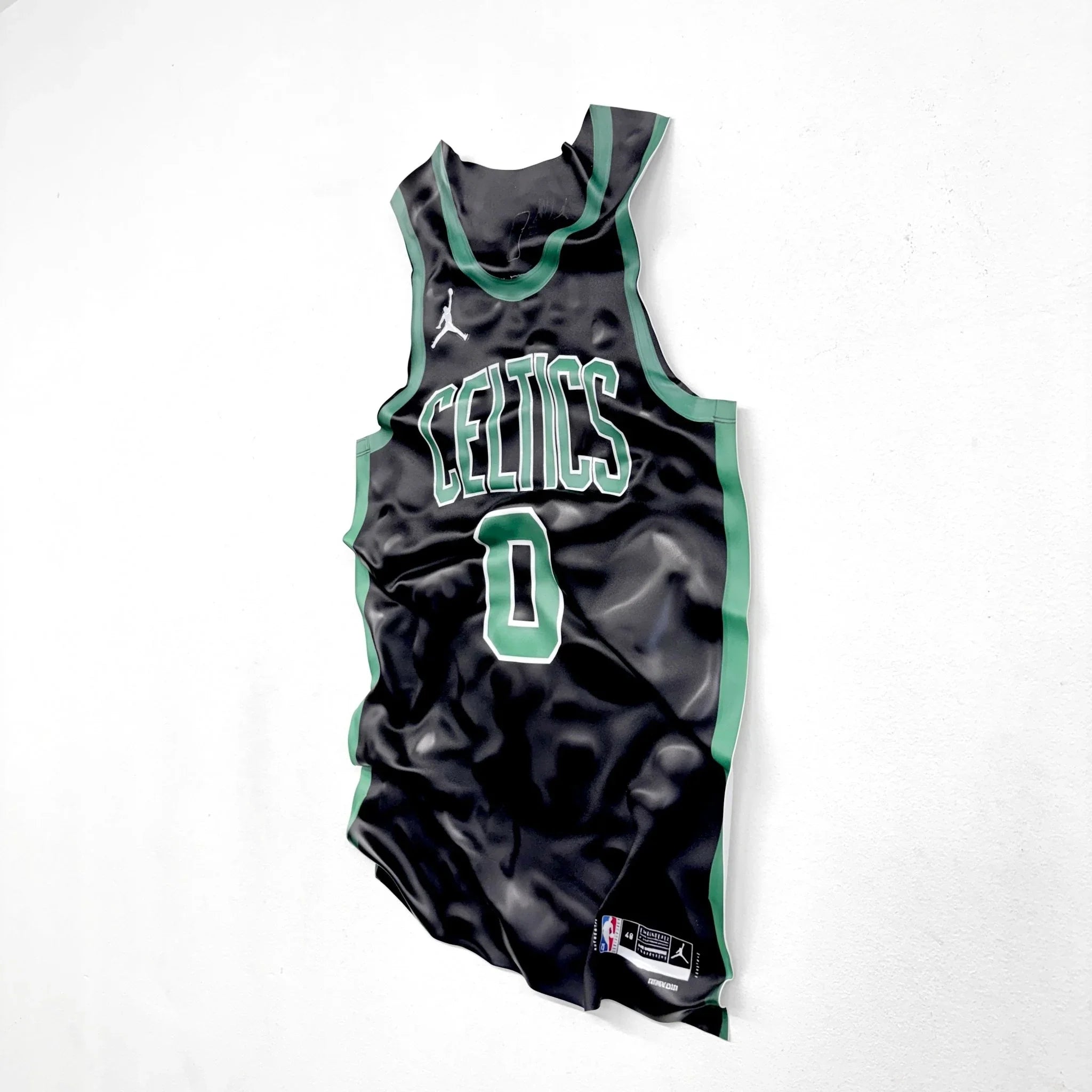 Tableau froissé - Maillot NBA "Celtics 0" - Luxartis