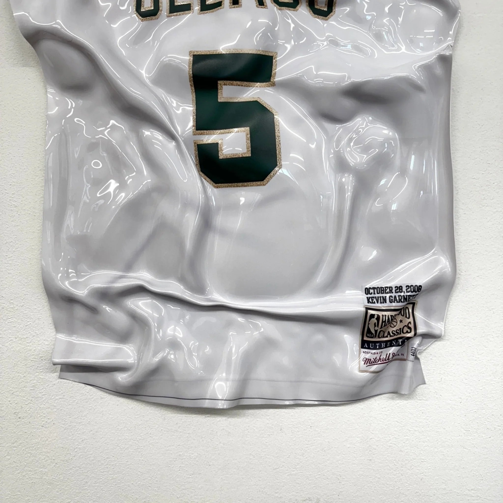 Tableau froissé - Maillot NBA "Celtics 5" - Luxartis