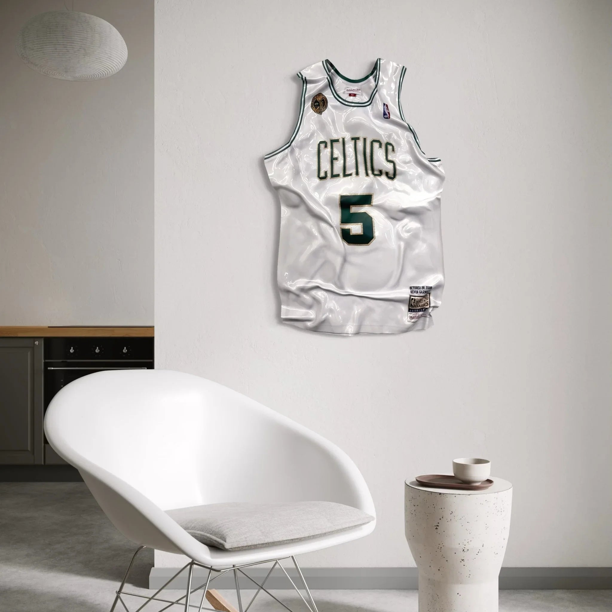 Tableau froissé - Maillot NBA "Celtics 5" - Luxartis