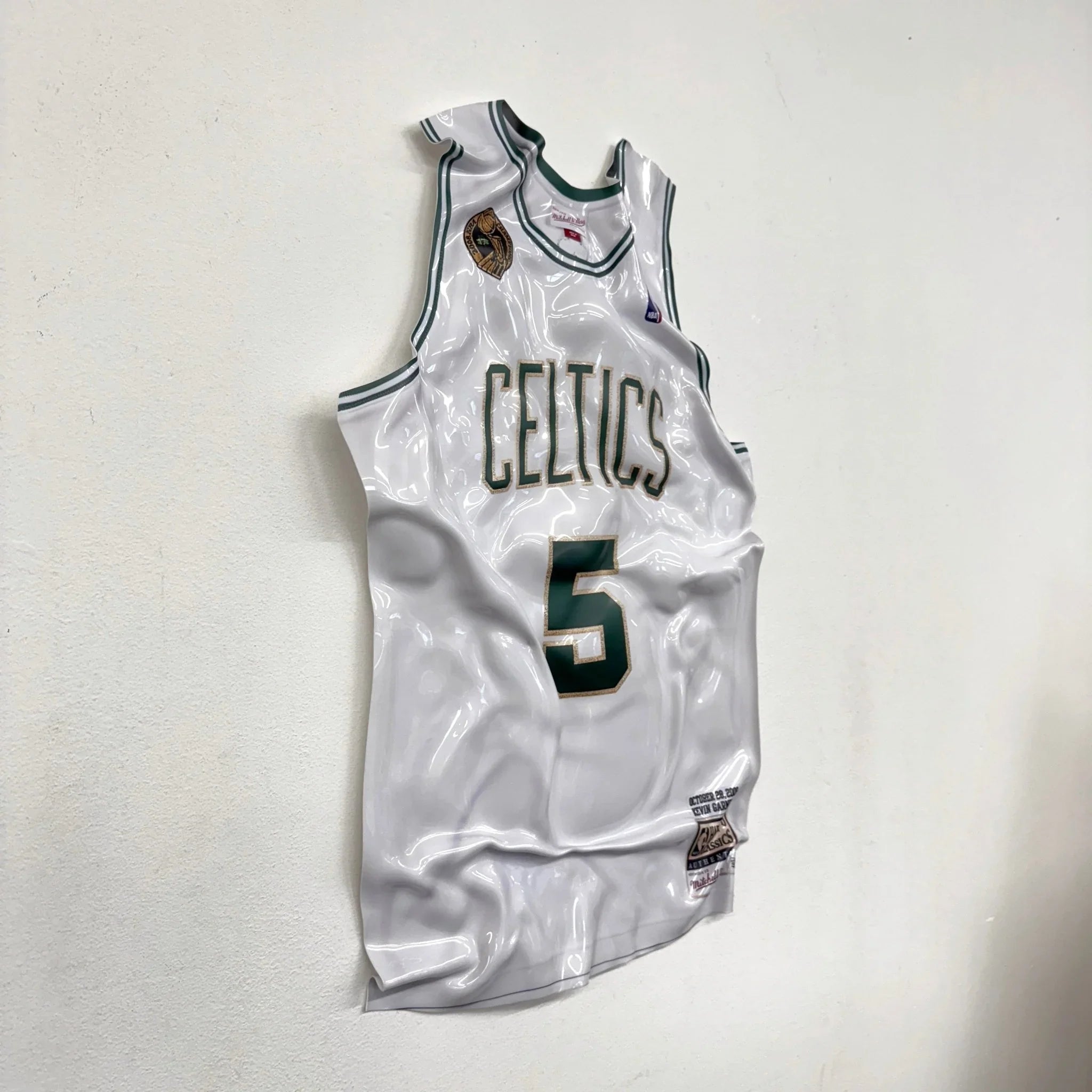 Tableau froissé - Maillot NBA "Celtics 5" - Luxartis
