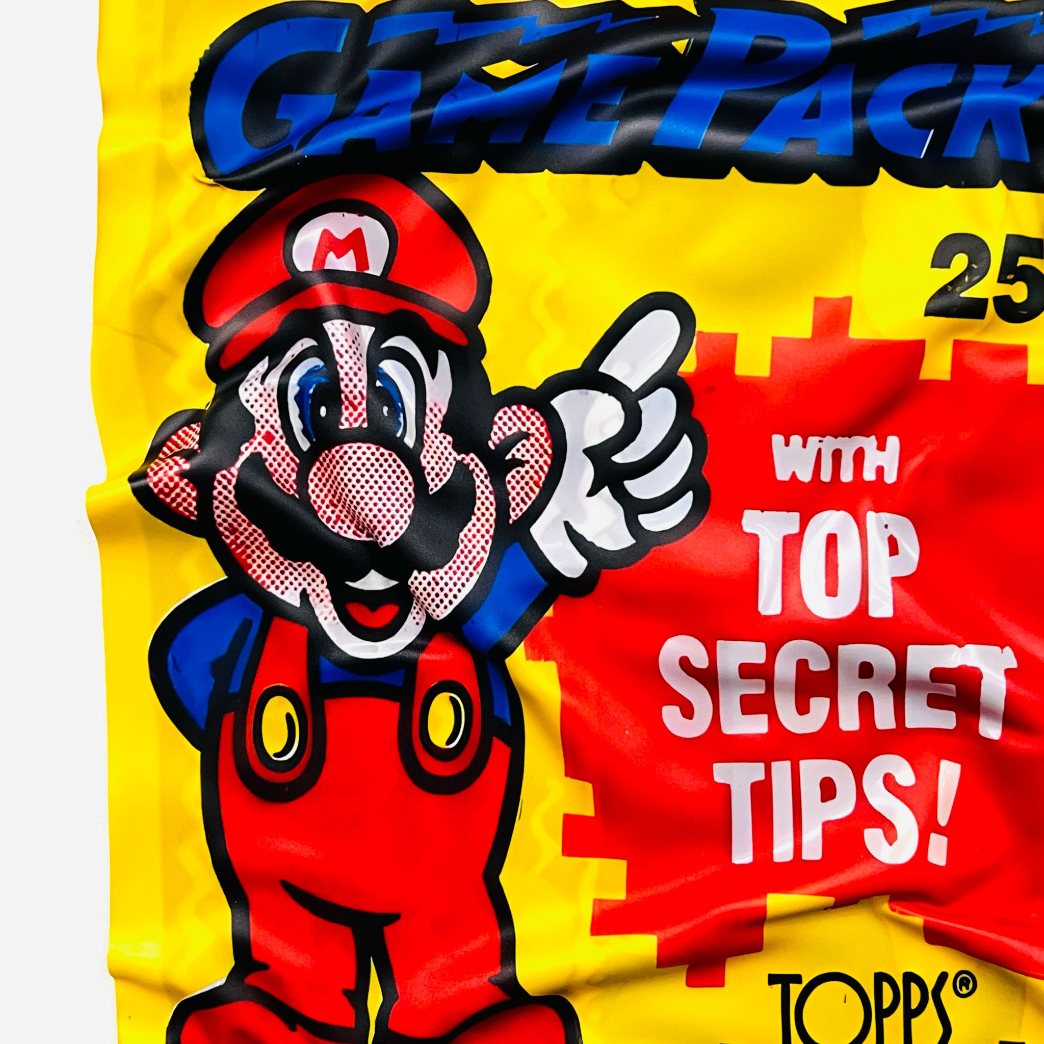Tableau froissé - Mario Nintendo - Luxartis