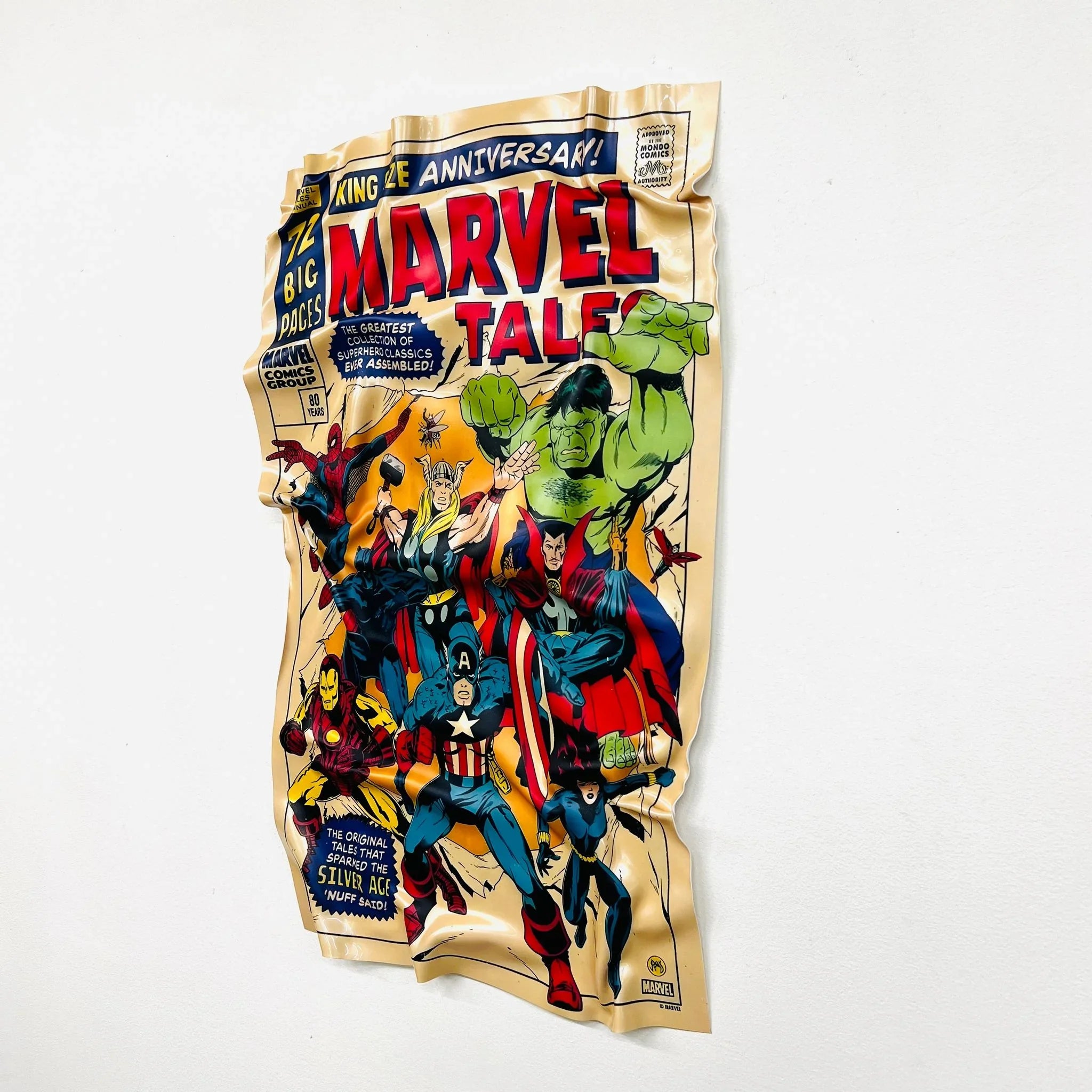 Tableau froissé - Marvel Cover - Luxartis