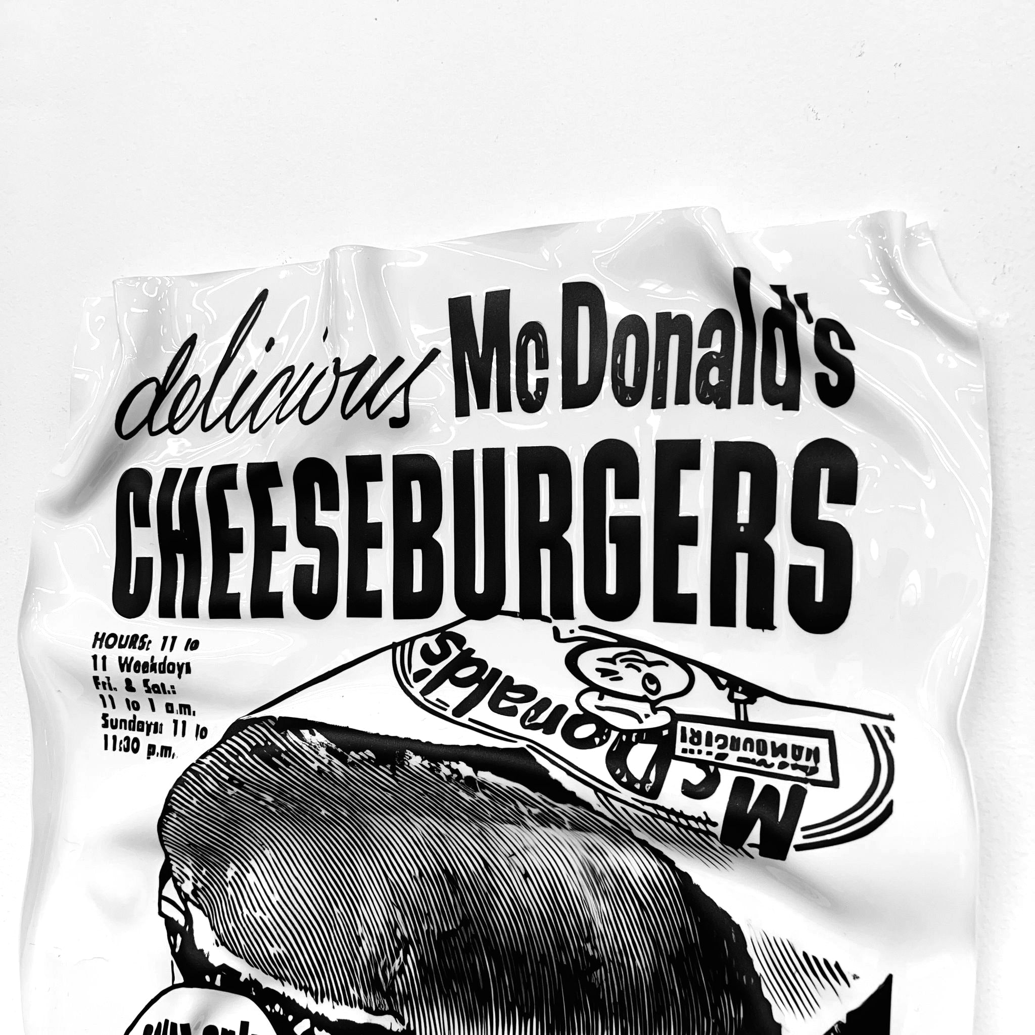 Tableau froissé - Mc Donalds - Luxartis