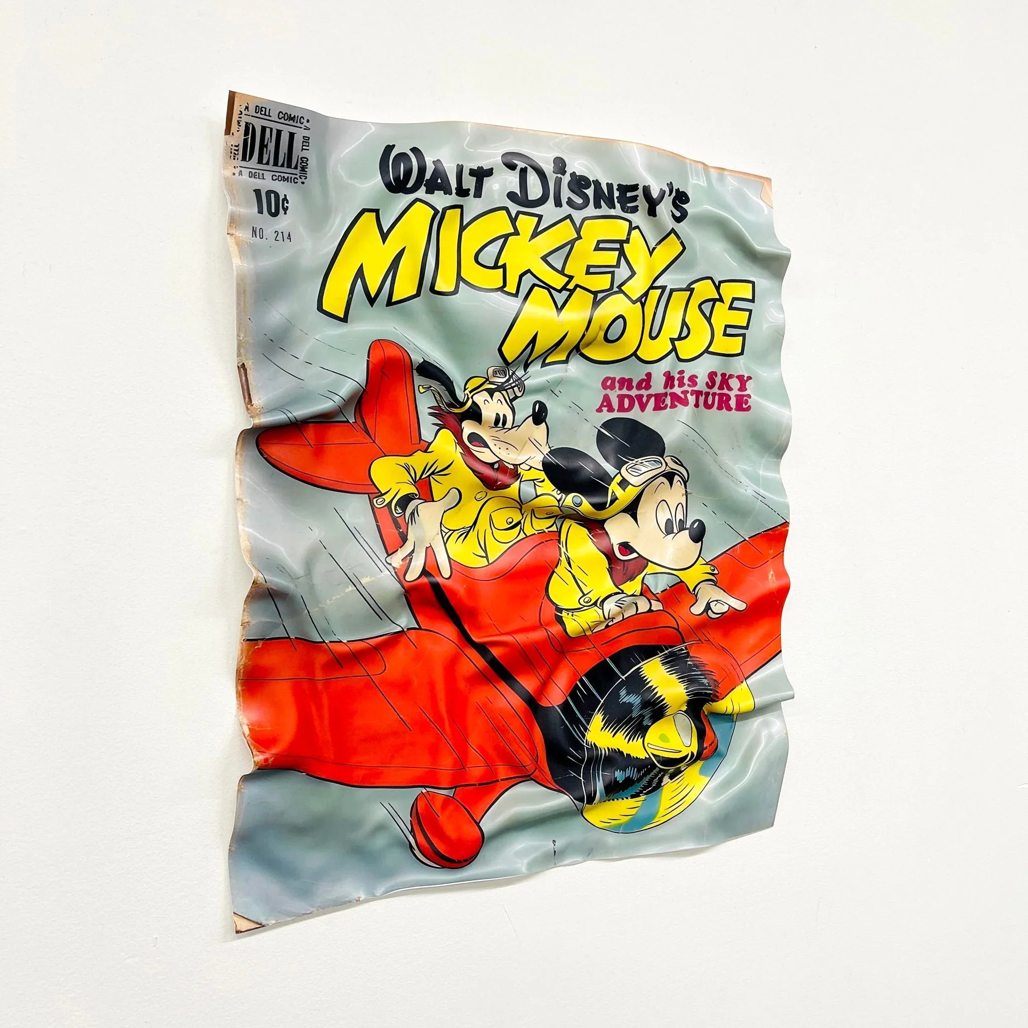 Tableau froissé - Mickey Mouse - Luxartis