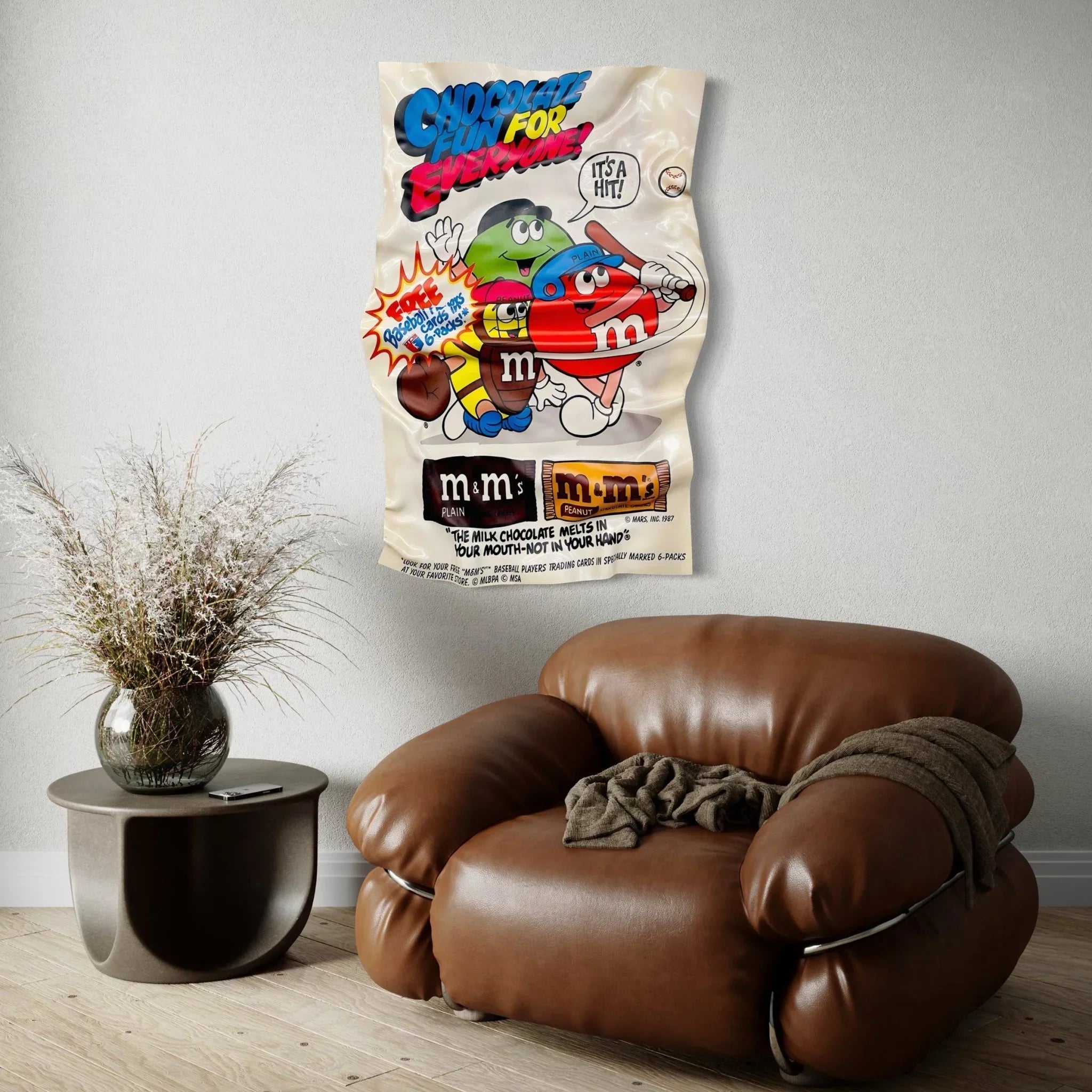 Tableau froissé - M&M's - Luxartis