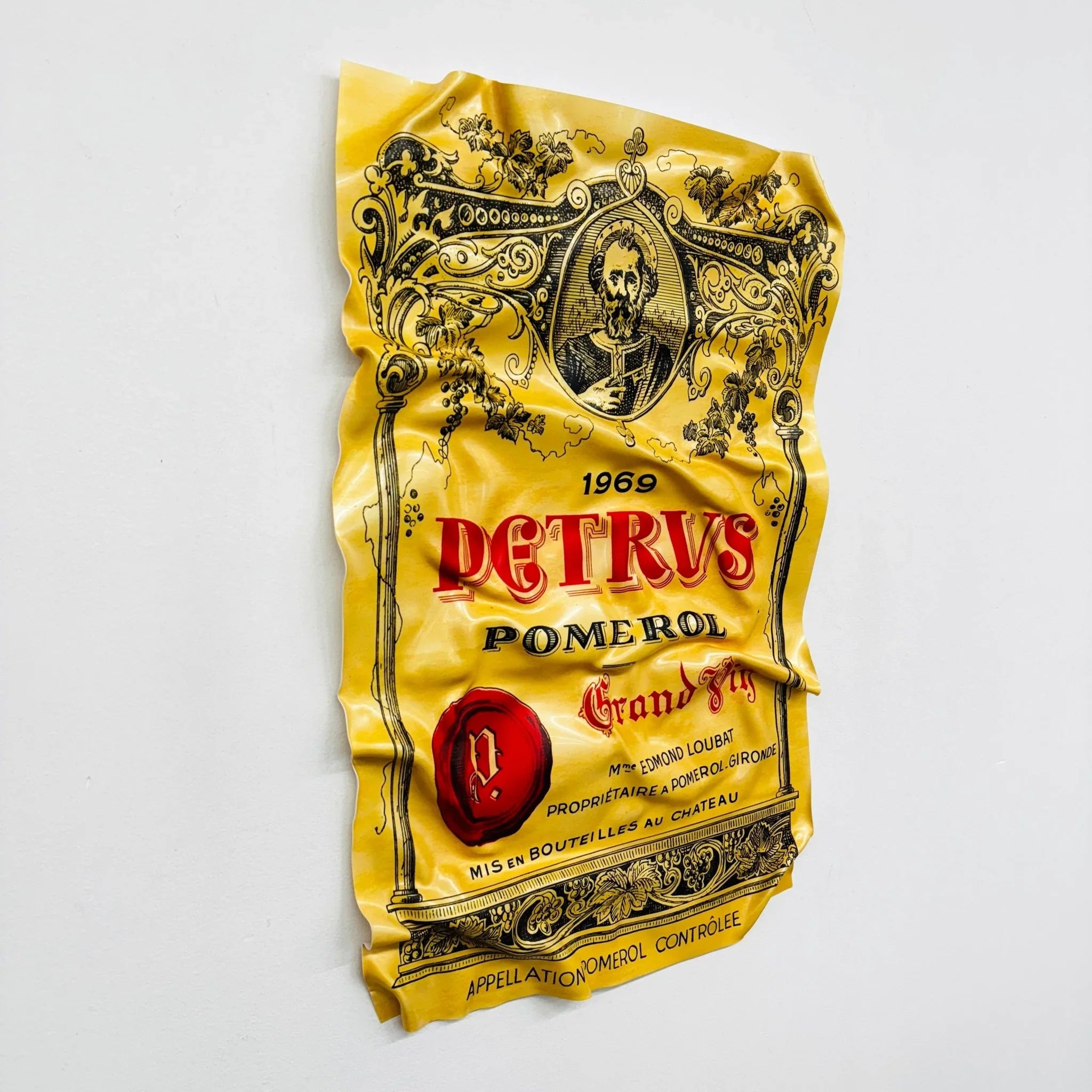 Tableau froissé - Petrus 1969 - Luxartis