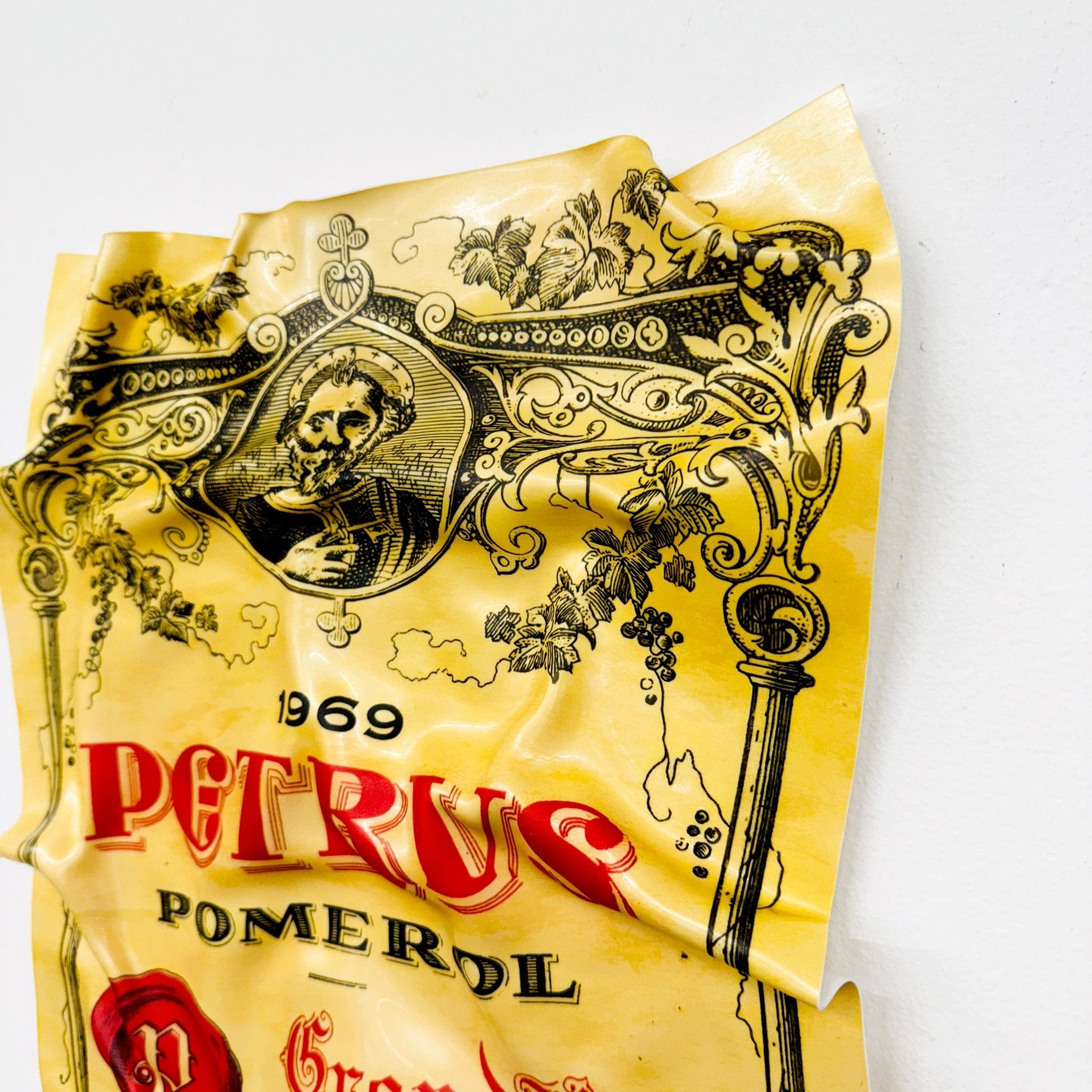 Tableau froissé - Petrus 1969 (Petit Format) - Luxartis