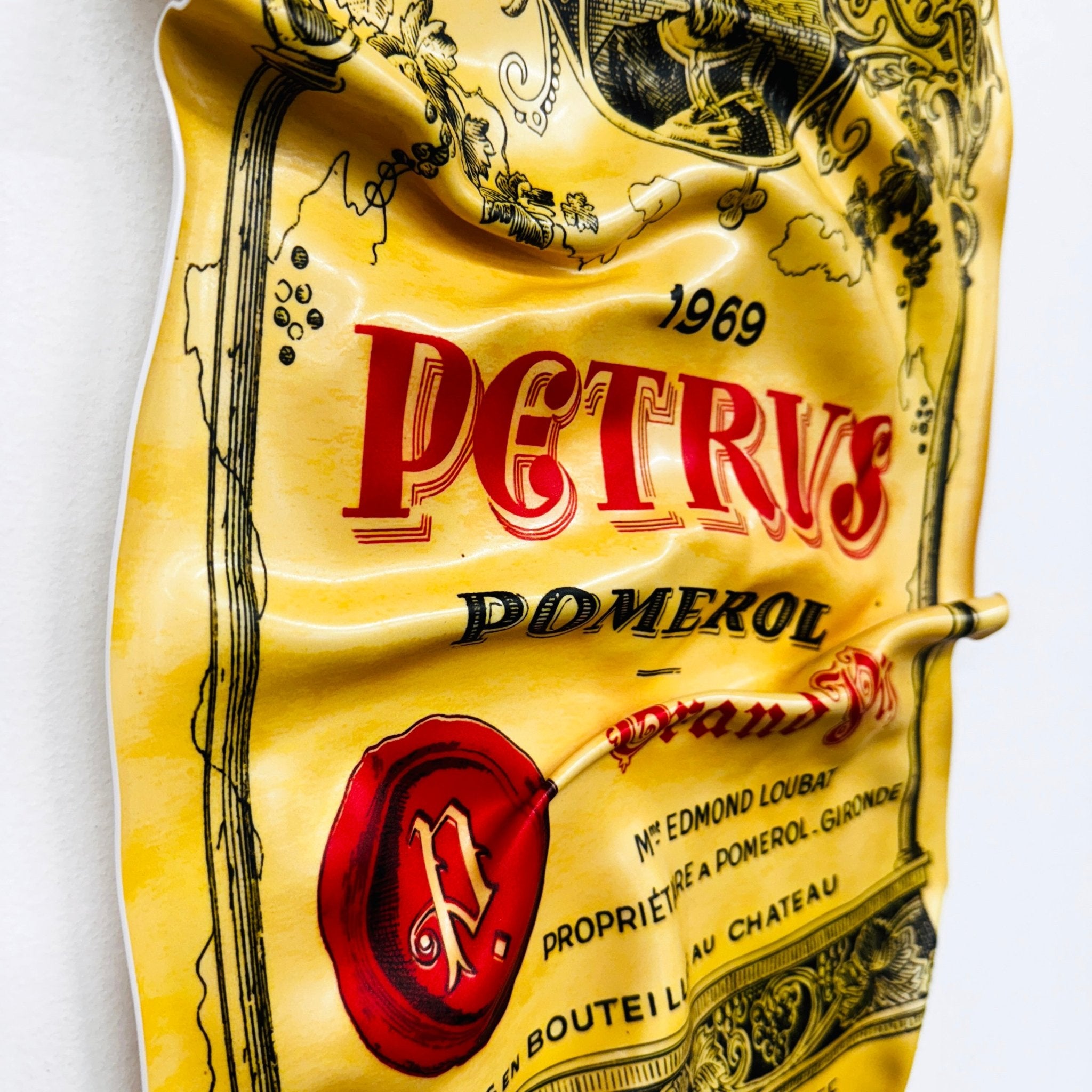 Tableau froissé - Petrus 1969 (Petit Format) - Luxartis