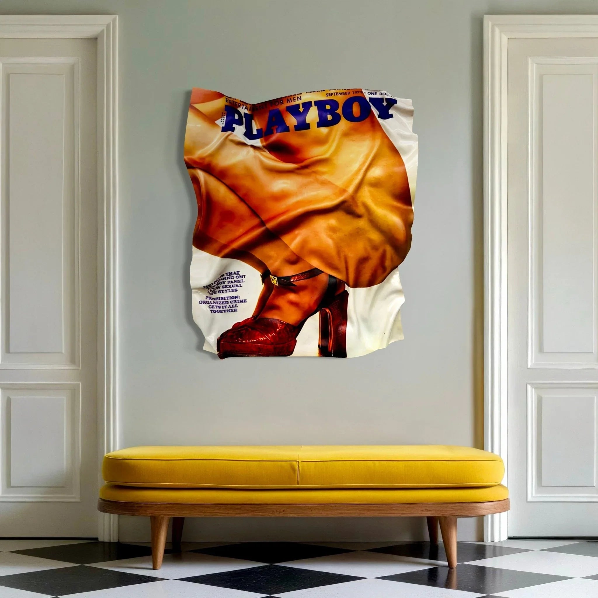 Tableau froissé - Playboy 1973 - Luxartis