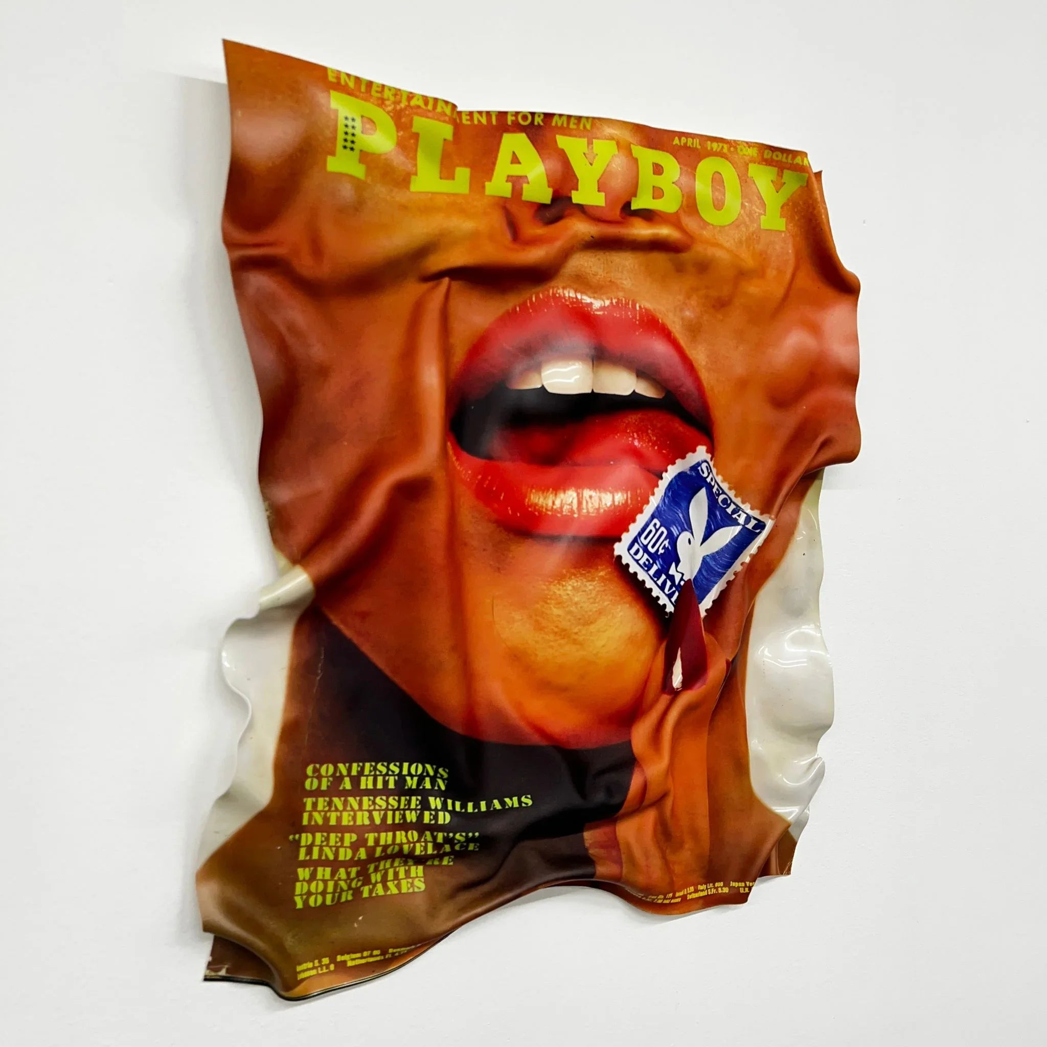 Tableau froissé - Playboy 1973 - Luxartis