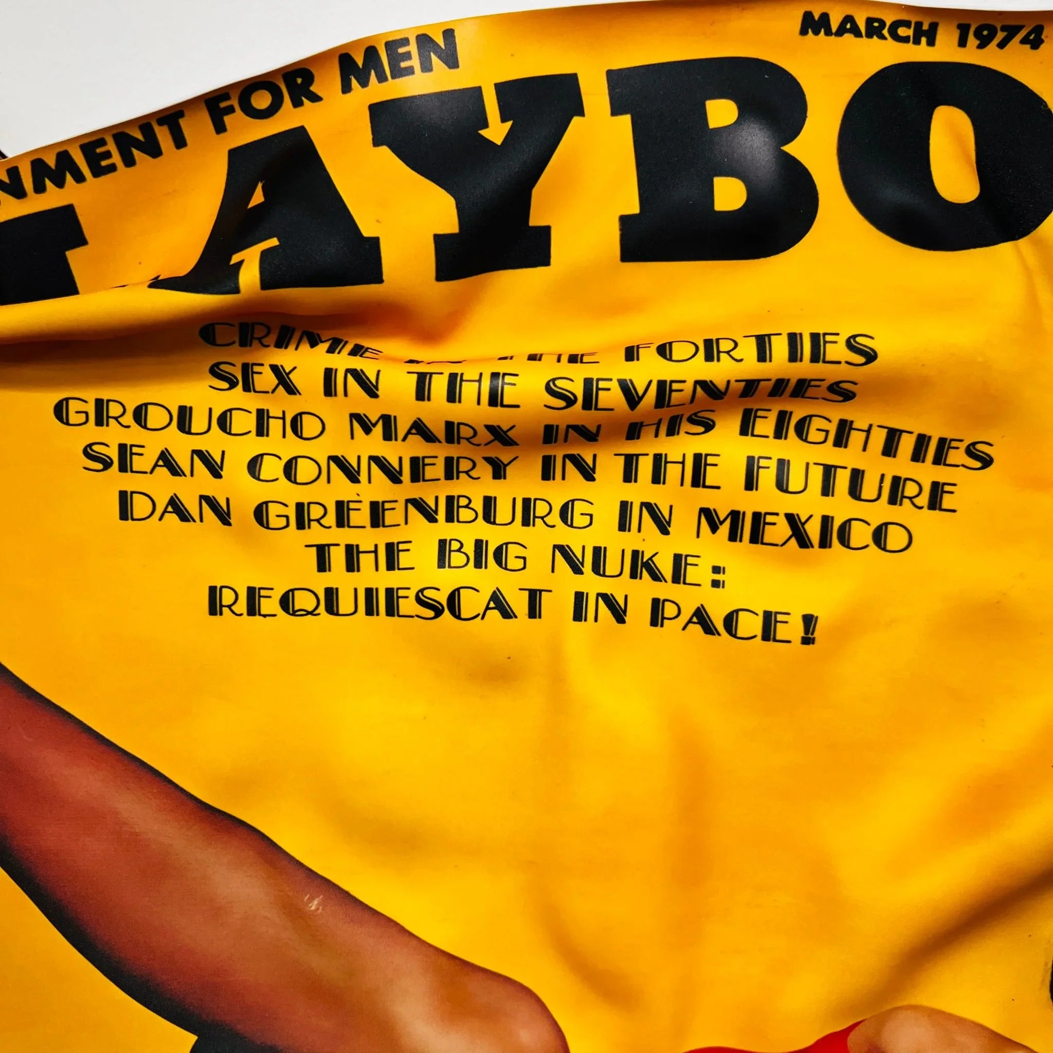 Tableau froissé - Playboy 1974 - Luxartis