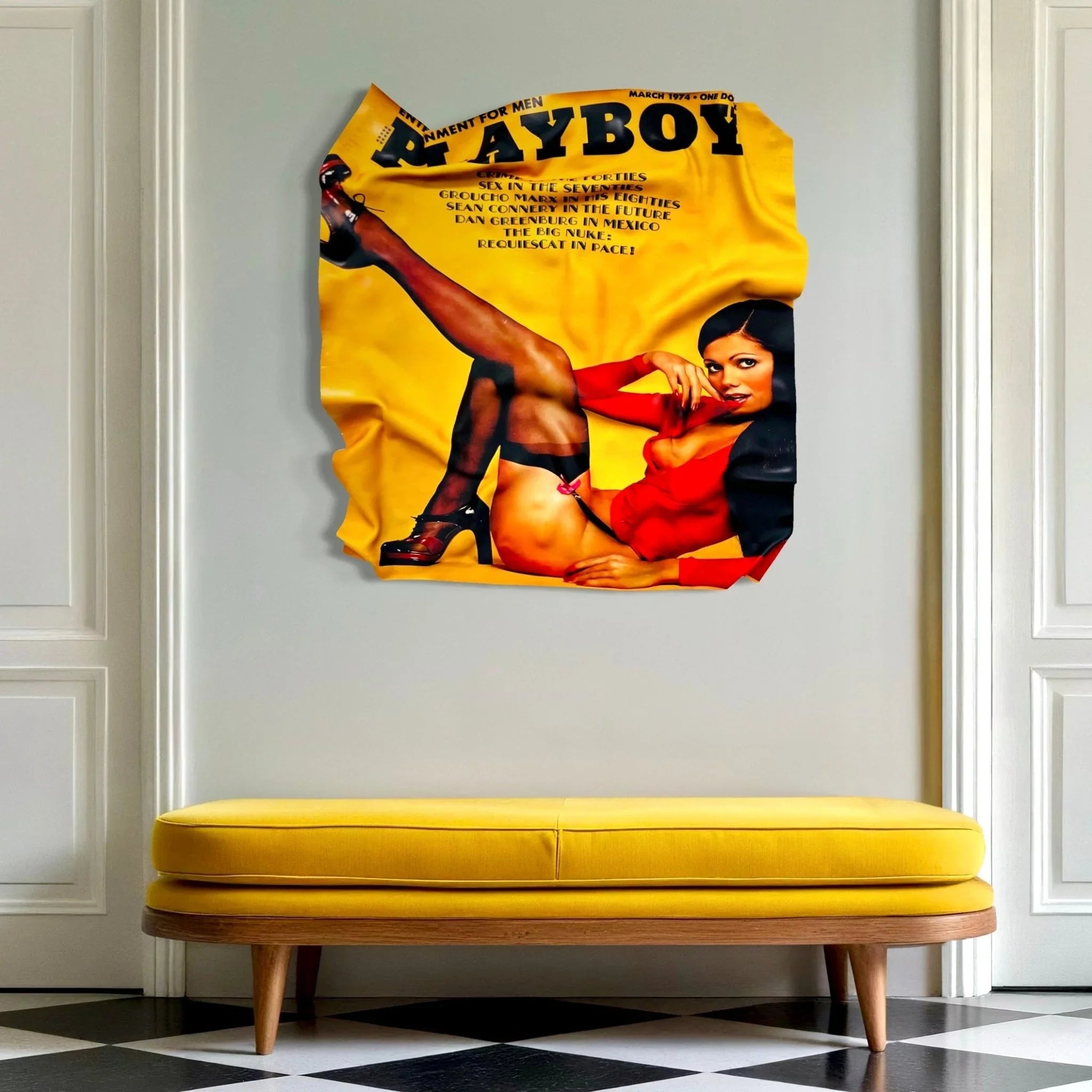 Tableau froissé - Playboy 1974 - Luxartis