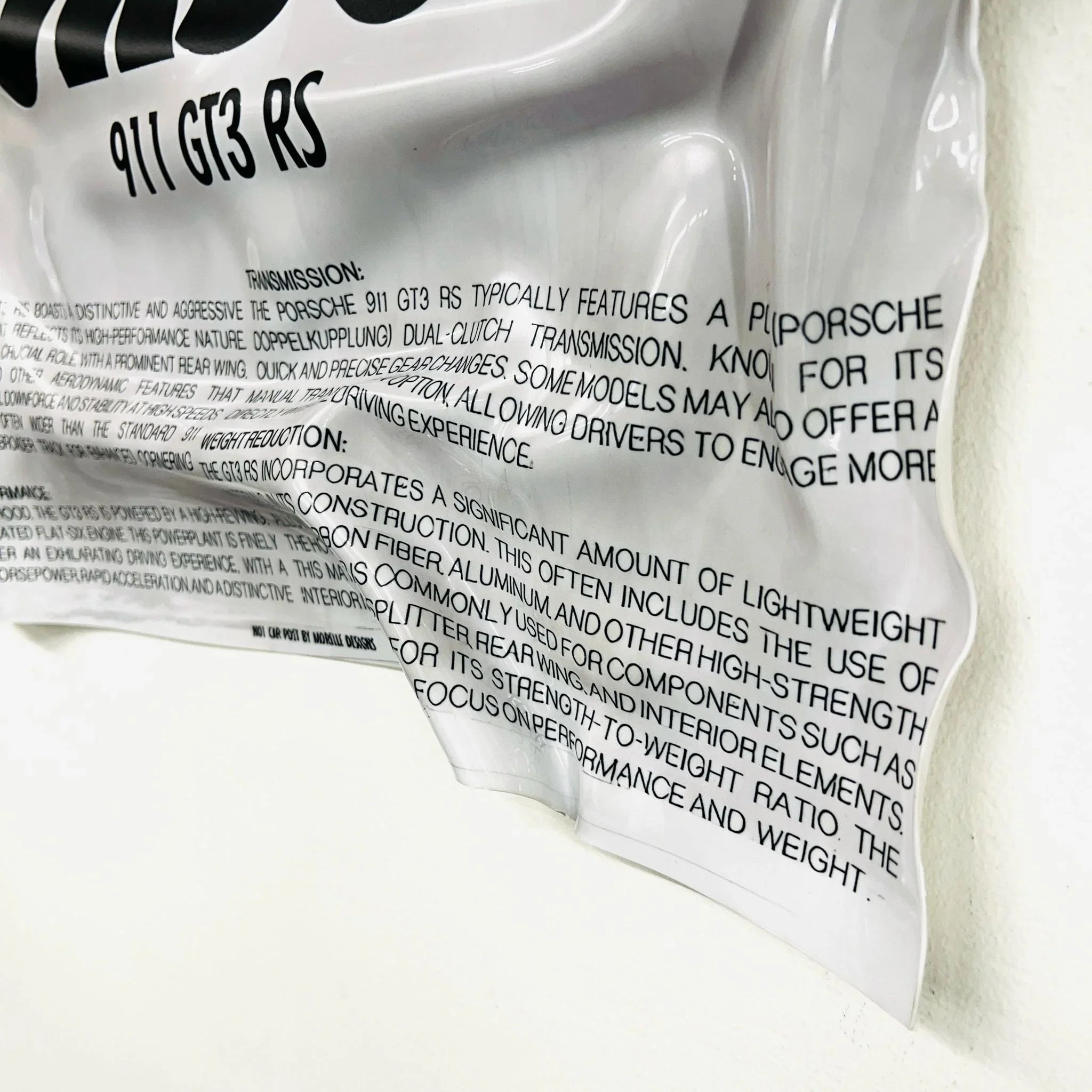 Tableau froissé - Porsche 911 GT3 RS - Luxartis