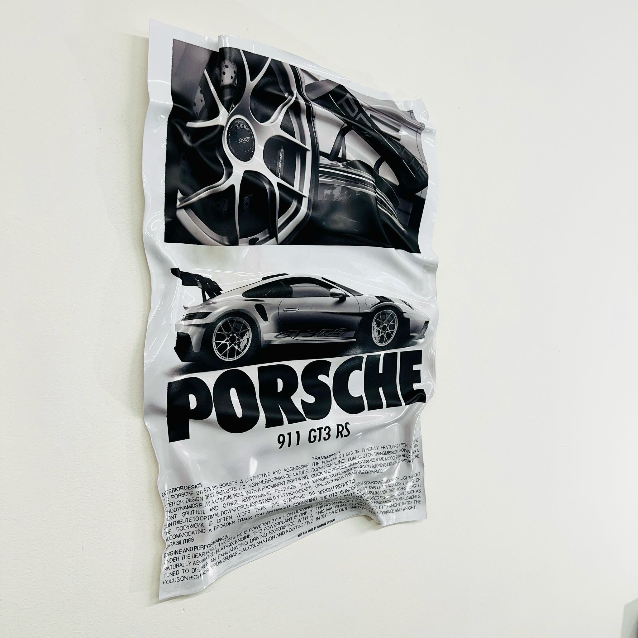 Tableau froissé - Porsche 911 GT3 RS - Luxartis