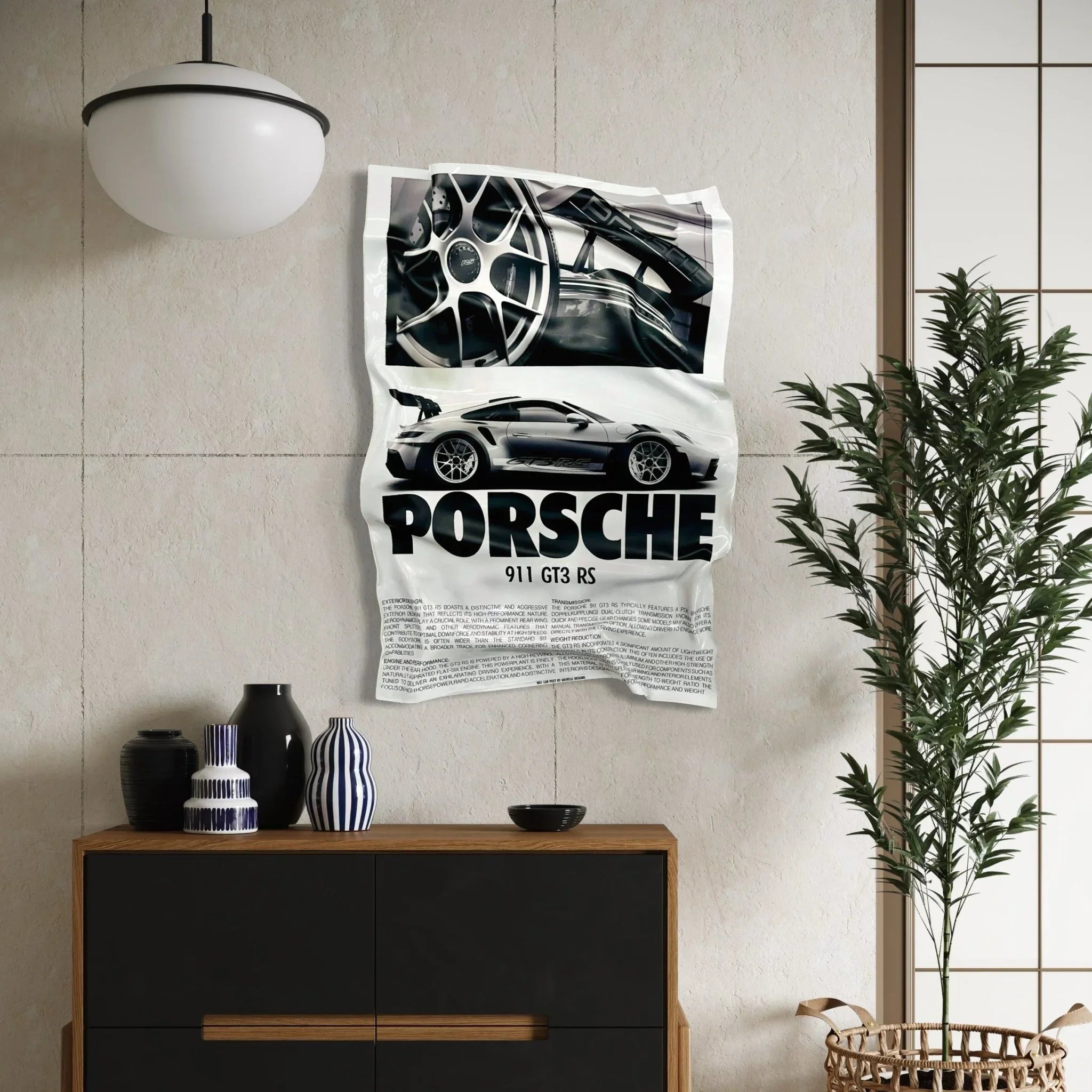 Tableau froissé - Porsche 911 GT3 RS - Luxartis