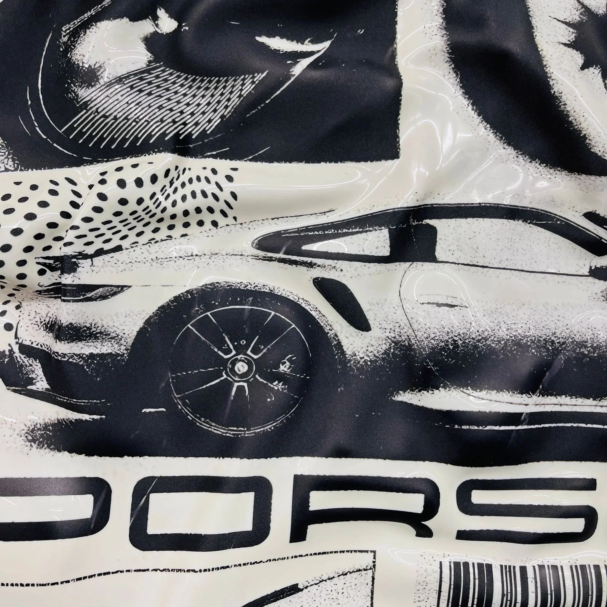 Tableau froissé - Pub Porsche 911 - Luxartis