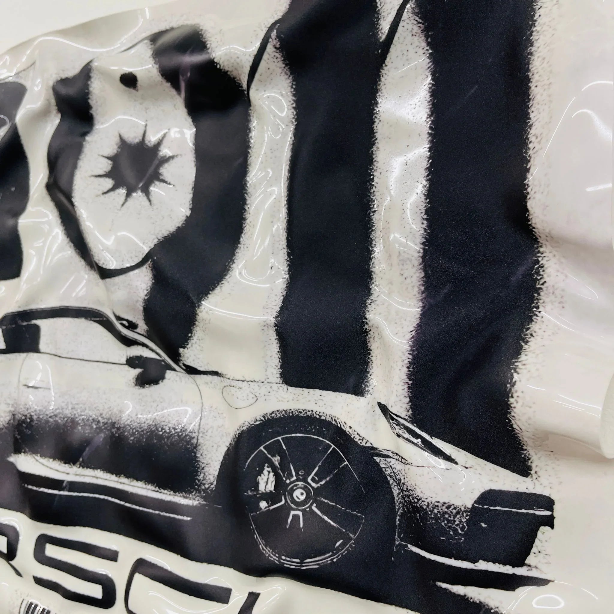 Tableau froissé - Pub Porsche 911 - Luxartis