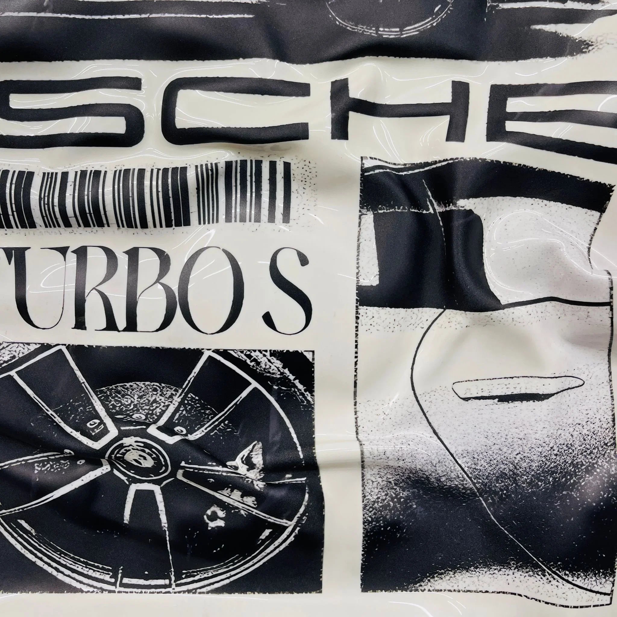 Tableau froissé - Pub Porsche 911 - Luxartis