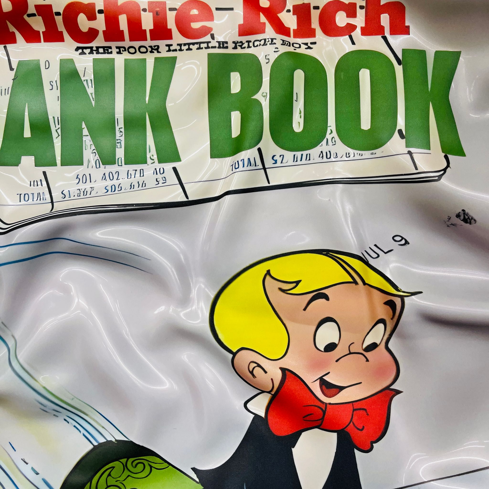 Tableau froissé - Richie Rich "Bank Book" - Luxartis