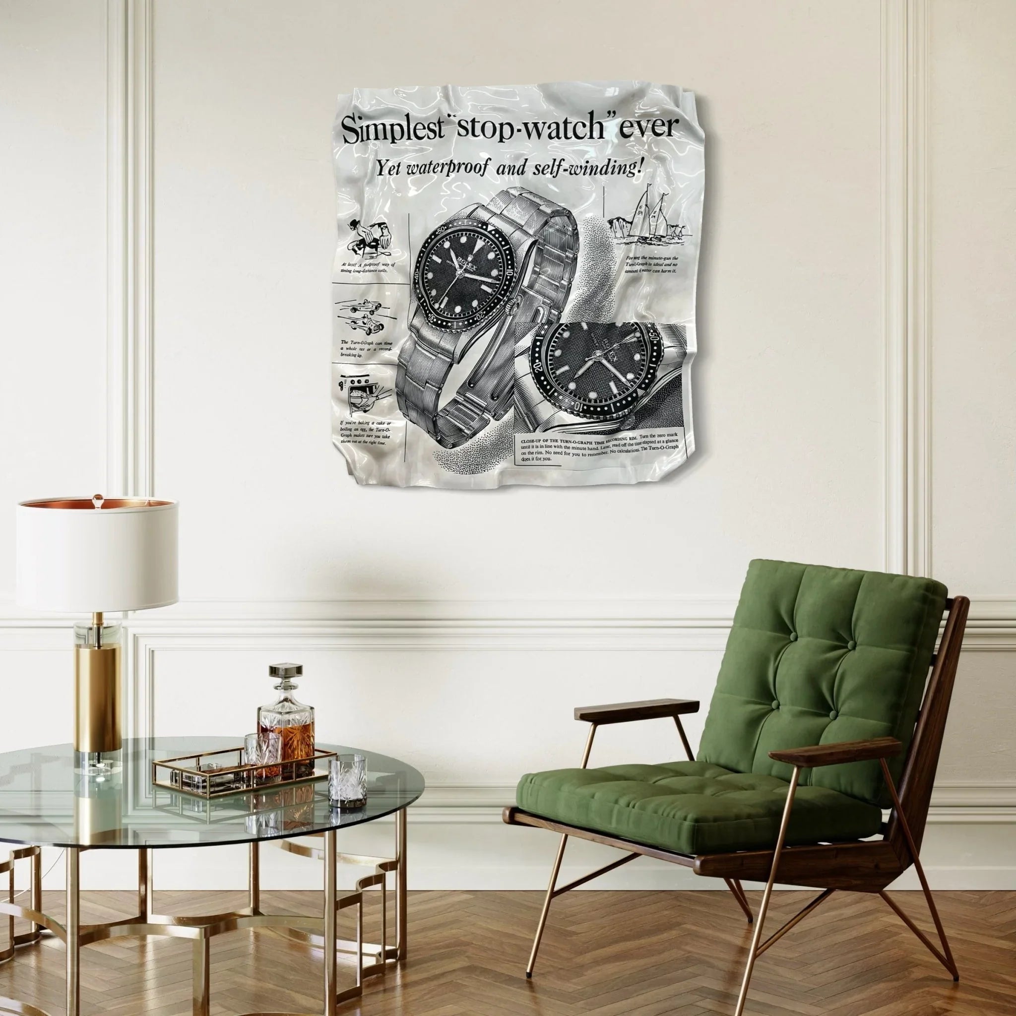 Tableau froissé - Rolex - Luxartis